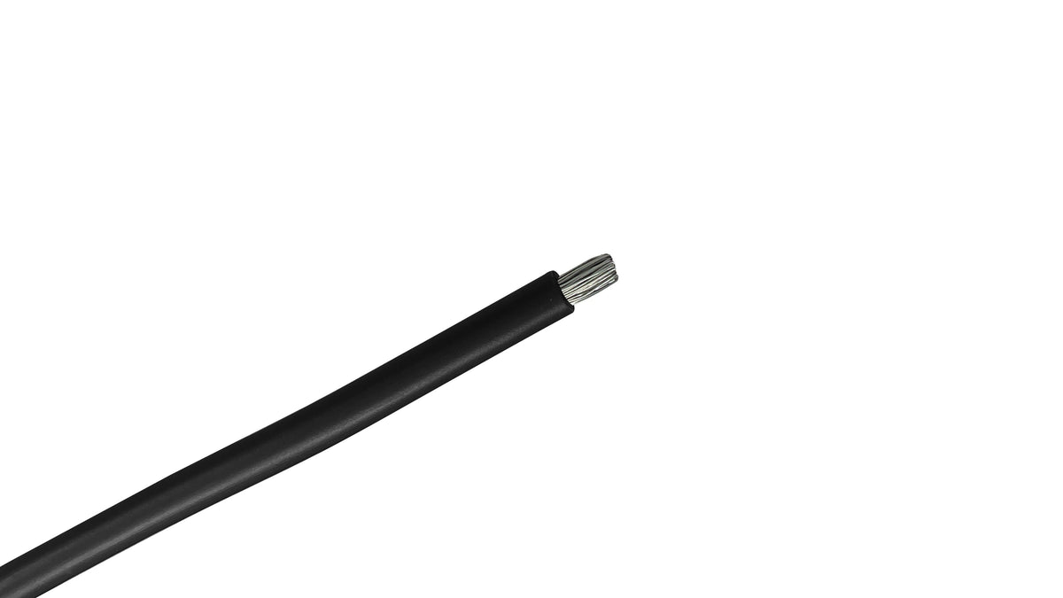 10 AWG UL 1330 High Temp Wire, 200°C Black FEP Insulation, 600V Silver Plated Copper, Heavy Duty Heat Resistant Power Wire.