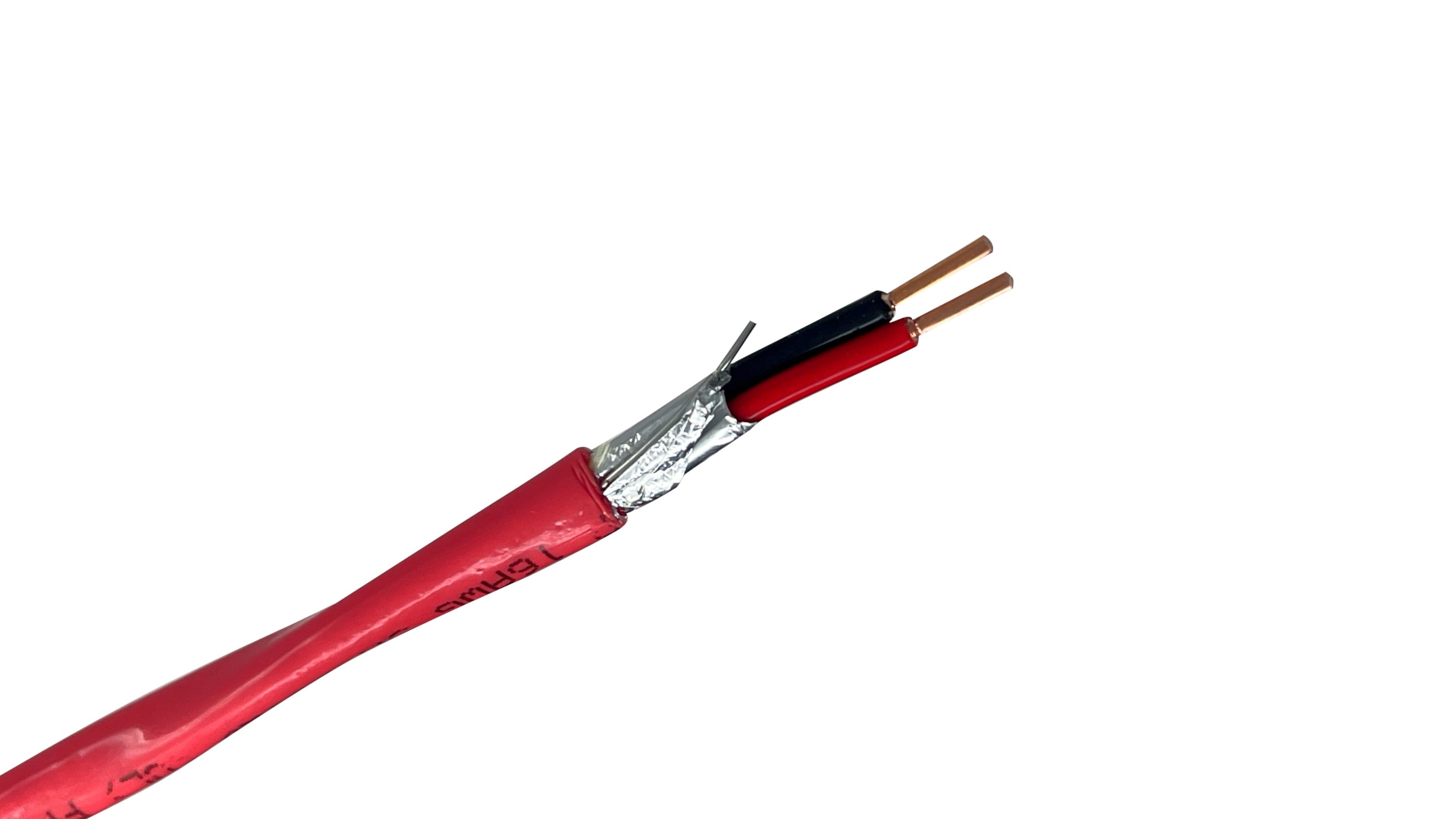18 AWG 1 Pair 200°C NYC Certified fire alarm cable, shielded plenum rated for extreme heat and high-rise life safety.