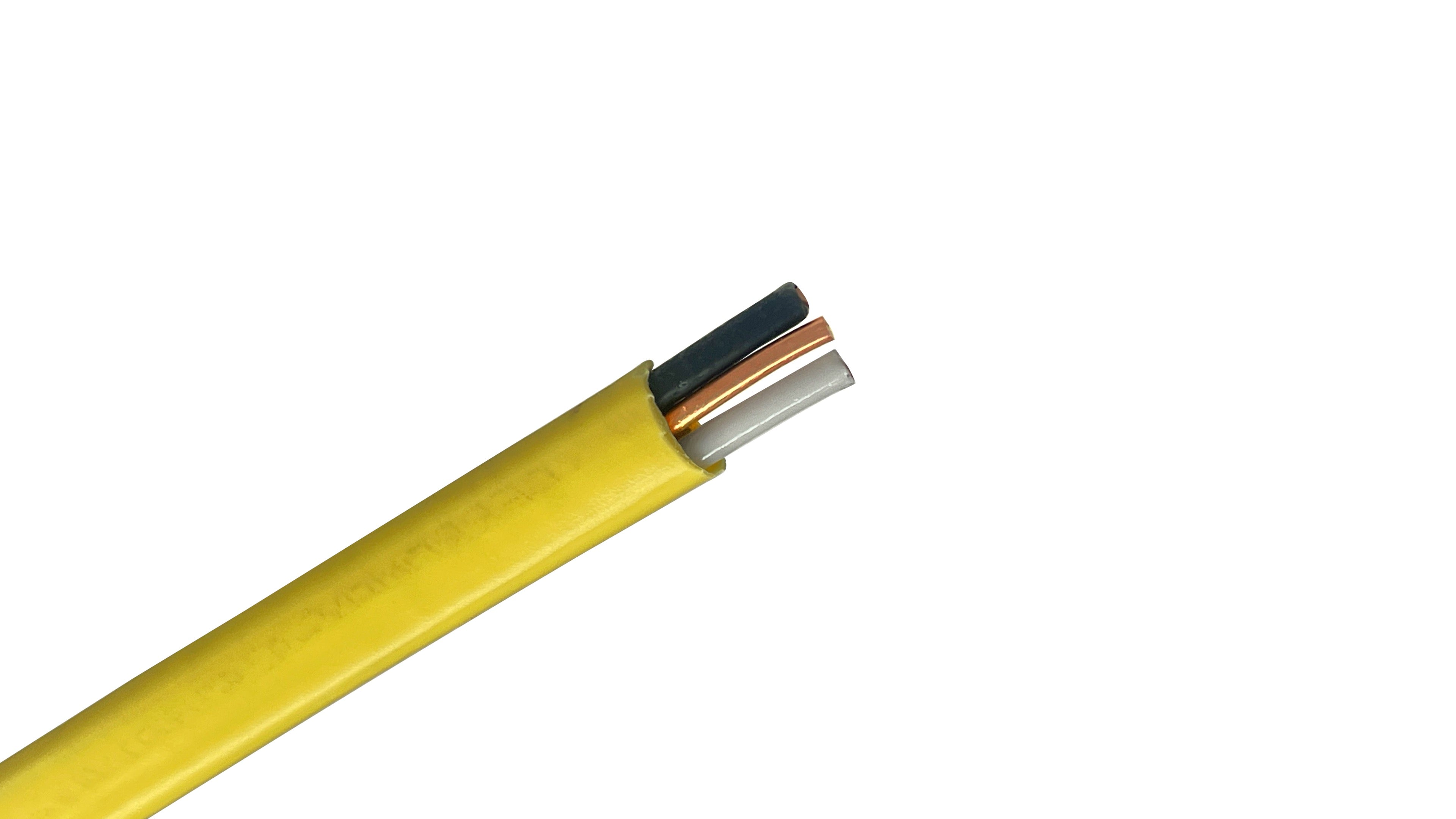 12/2 NM-B Yellow Jacket Cable, 12 AWG 2-Conductor with Ground, 20A Rated, Residential Copper Outlet & Lighting Wire, Romex.