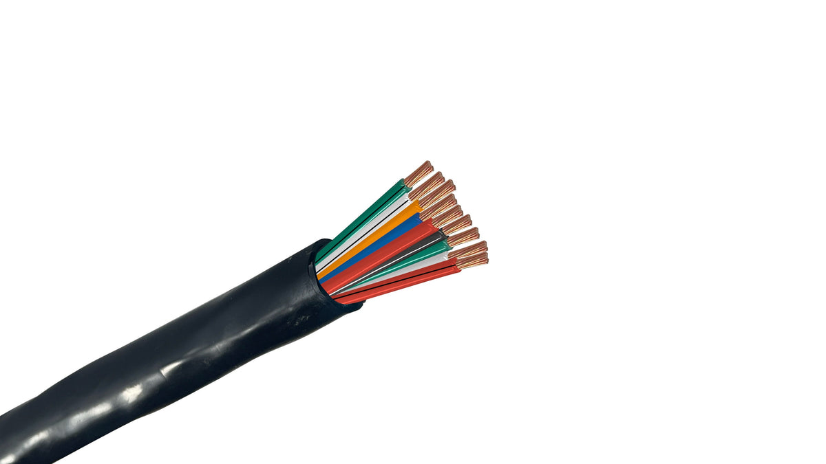 12/9 Unshielded Substation Control Cable, 9C 12 AWG 20/10 PE/PVC Insulation, Heavy Duty 600V Grid Power Control Wire.