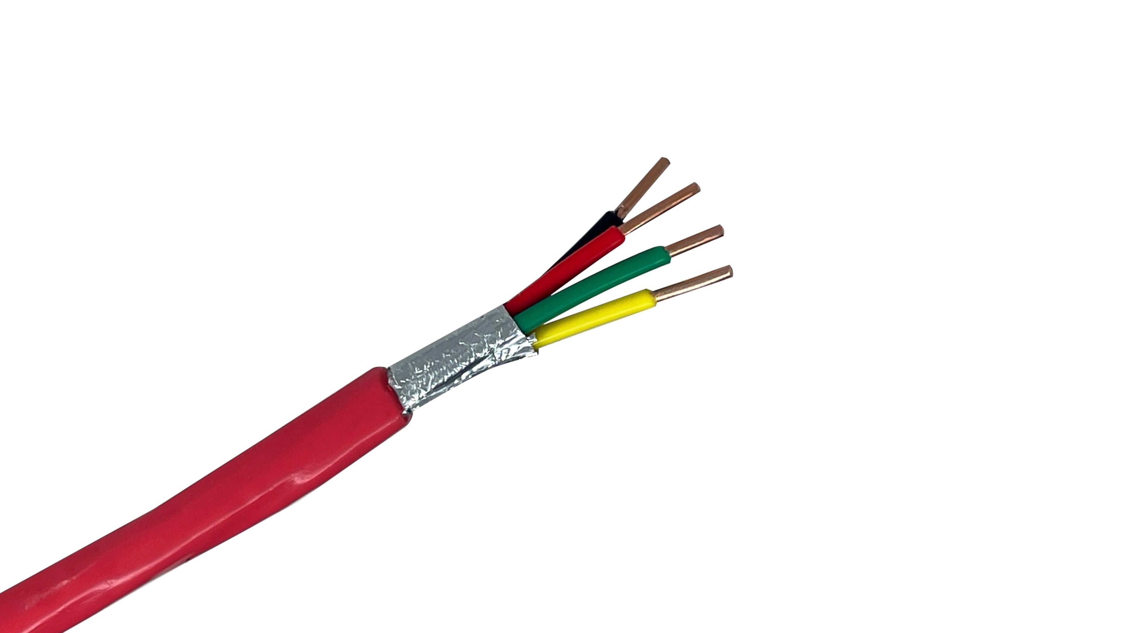 12 AWG 2 Pair 200°C NYC Certified fire alarm cable, shielded plenum rated for extreme heat and high-rise life safety