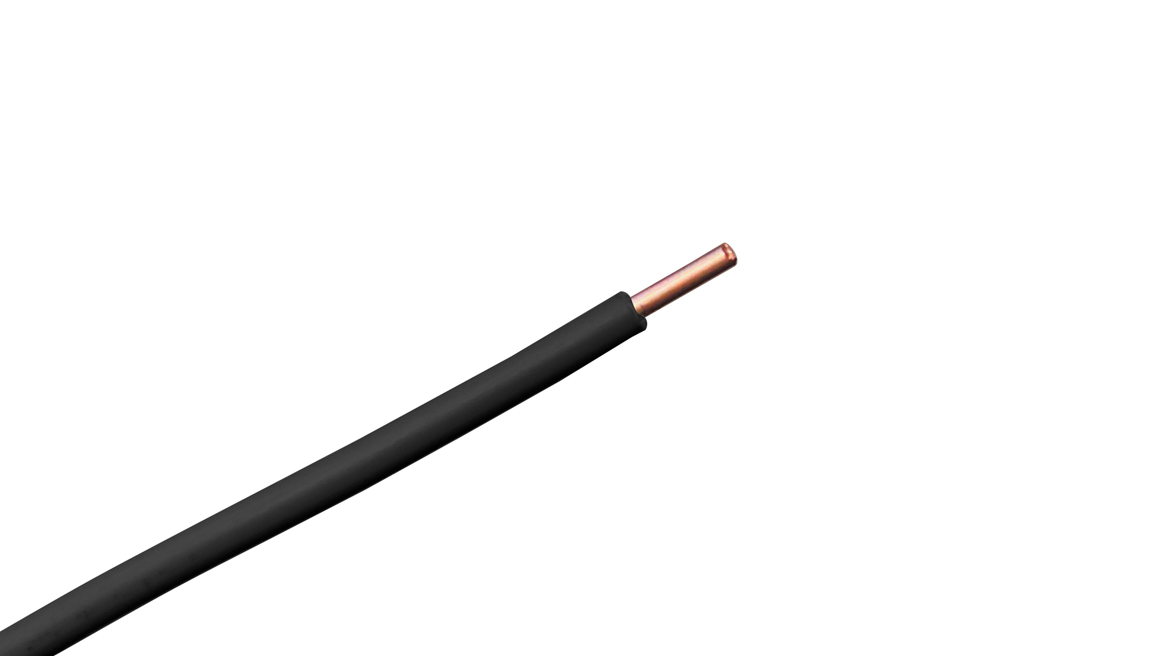 14 AWG HS Copper Clad Steel Tracer Wire, PE-45 Black Jacket, 14 Gauge High Strength Underground Utility Locating Wire.