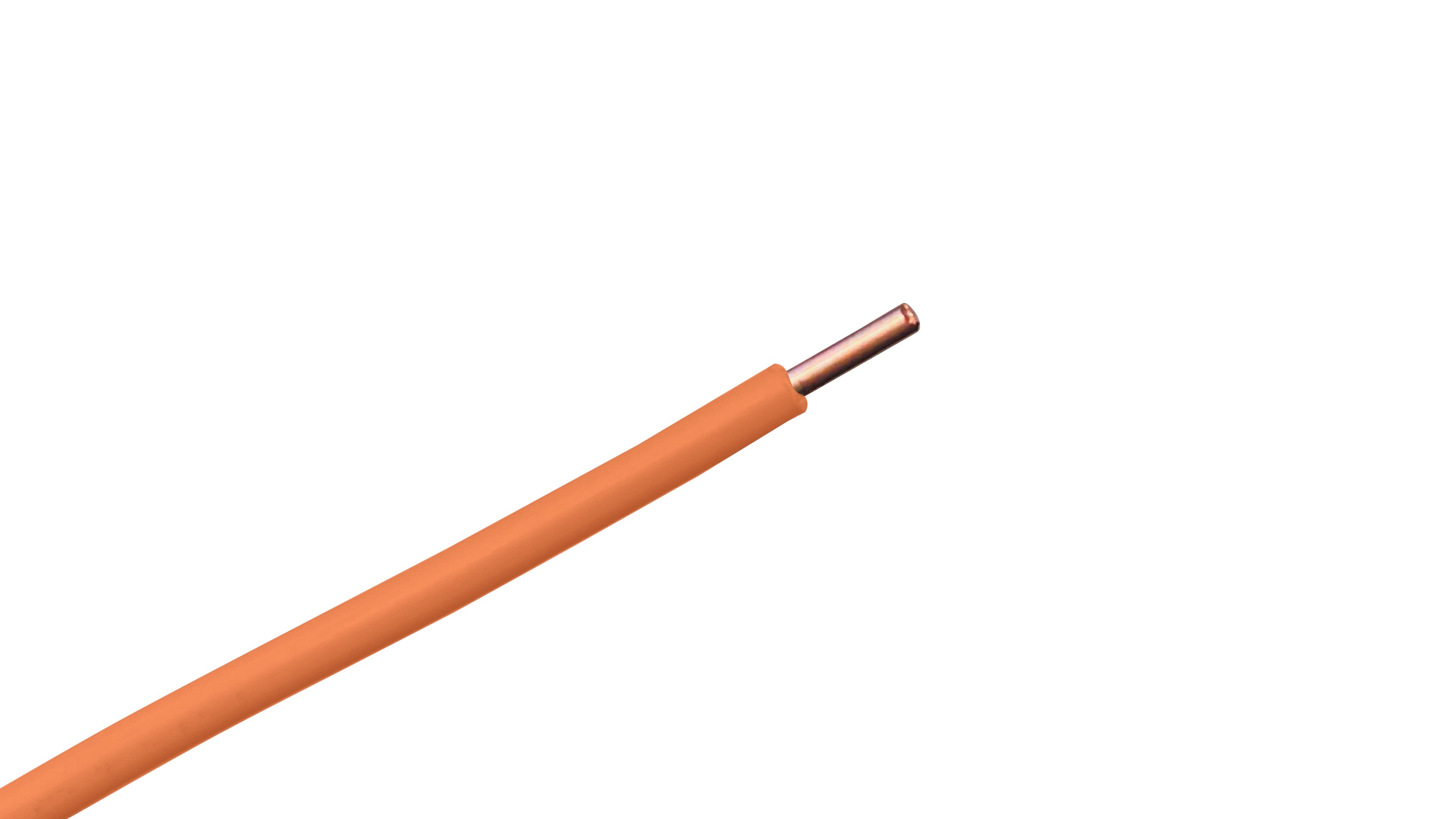 14 AWG HS Copper Clad Steel Tracer Wire, PE-45 Orange Jacket, 14 Gauge High Strength Telecom Locating Wire.