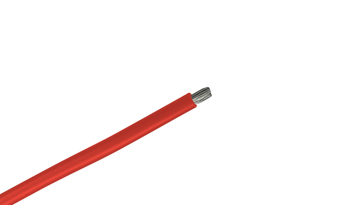 14 AWG UL 1330 Red High Temp Wire, 200°C FEP Insulation, 600V Silver Plated Copper, Heat Resistant Industrial Hook Up Wire.