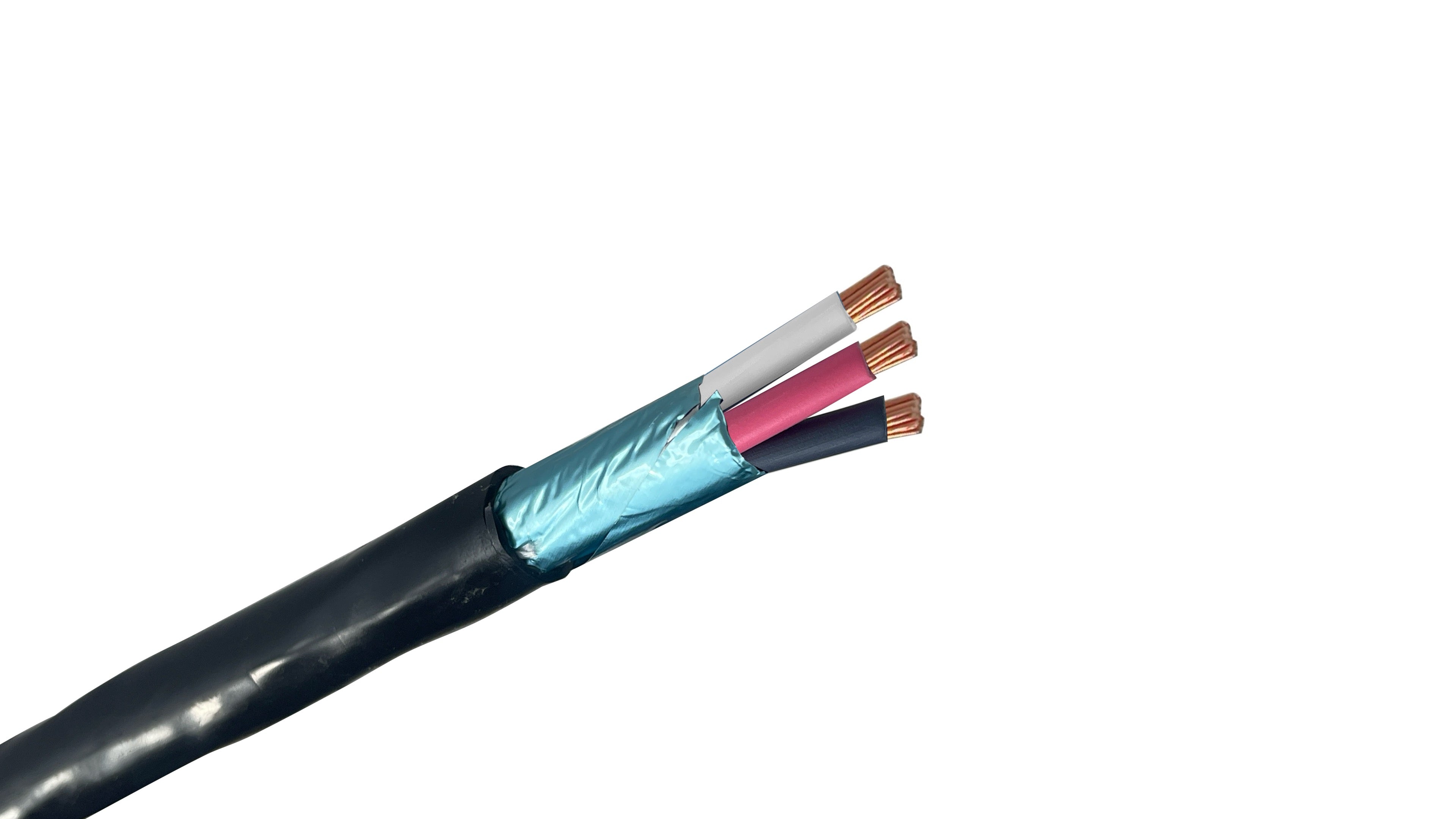 16/3 Shielded VNTC Tray Cable, 3C 16 AWG TFFN/PVC, Aluminum Foil Shield with Drain Wire, 600V TC-ER Shielded Control Wire.