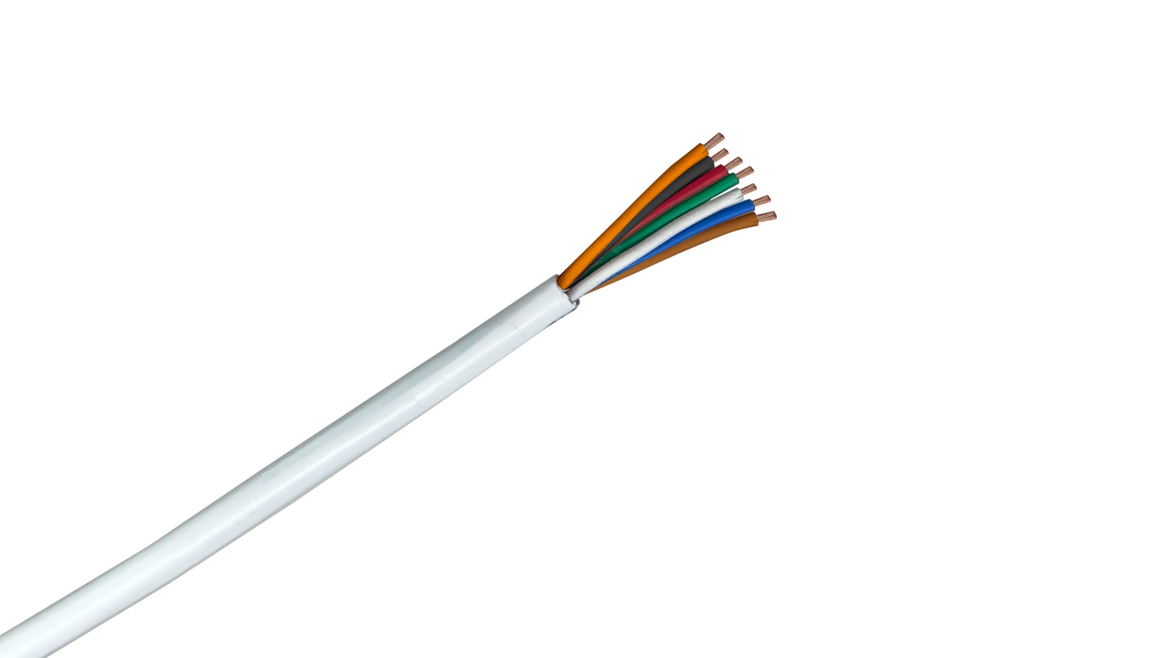 16/7 Security Cable, 16 AWG 7-Conductor Stranded, CMP Plenum Rated, Unshielded Low Voltage Power and Control Wire.