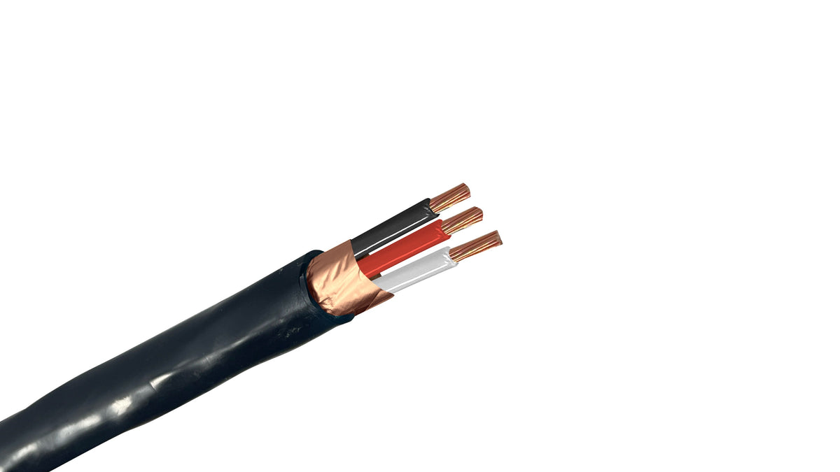 18/3 Shielded Substation Control Cable, 3C 18 AWG 15/10 PE/PVC Insulation, Copper Tape Shield, 600V SCADA Control Wire.