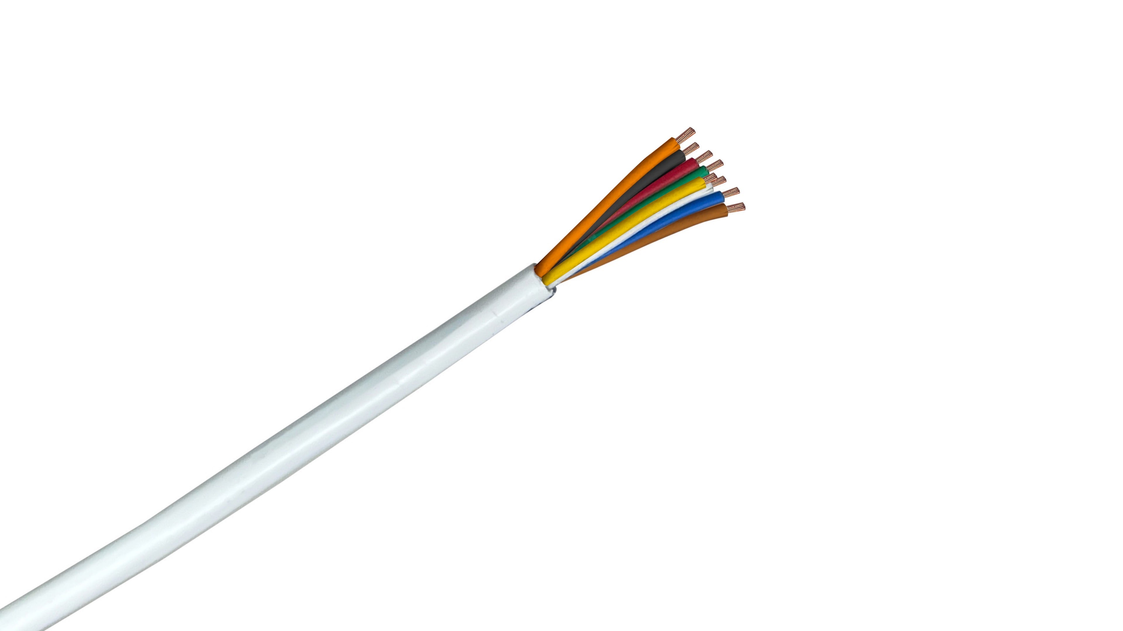 18/8 Security Cable, 18 AWG 8-Conductor Stranded, CMP Plenum Rated, Unshielded Low Voltage Power and Control Wire.