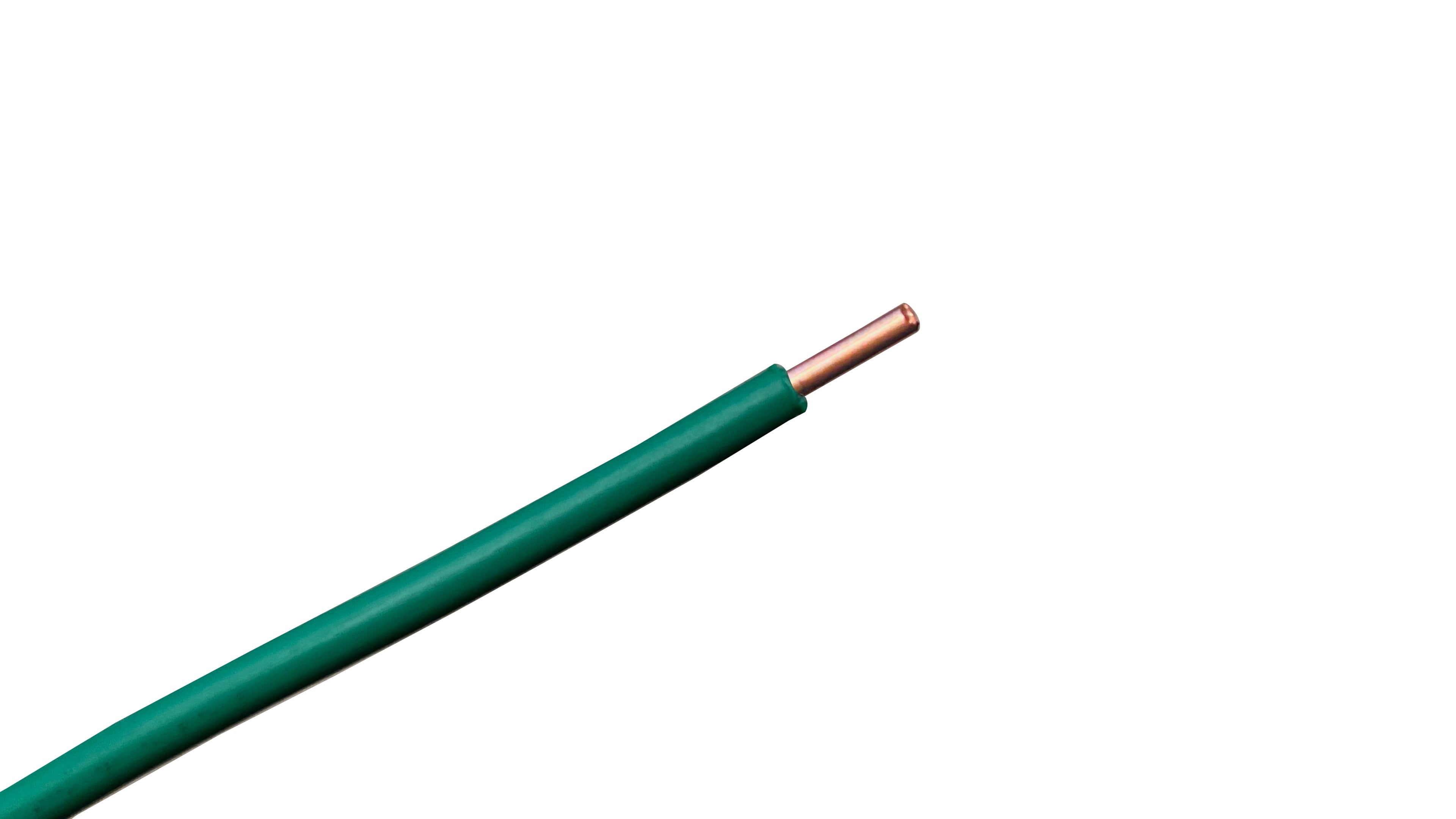 18 AWG HS Copper Clad Steel Tracer Wire, PE-45 Green Jacket, 1 Gauge High Strength Underground Sewer Locating Wire.