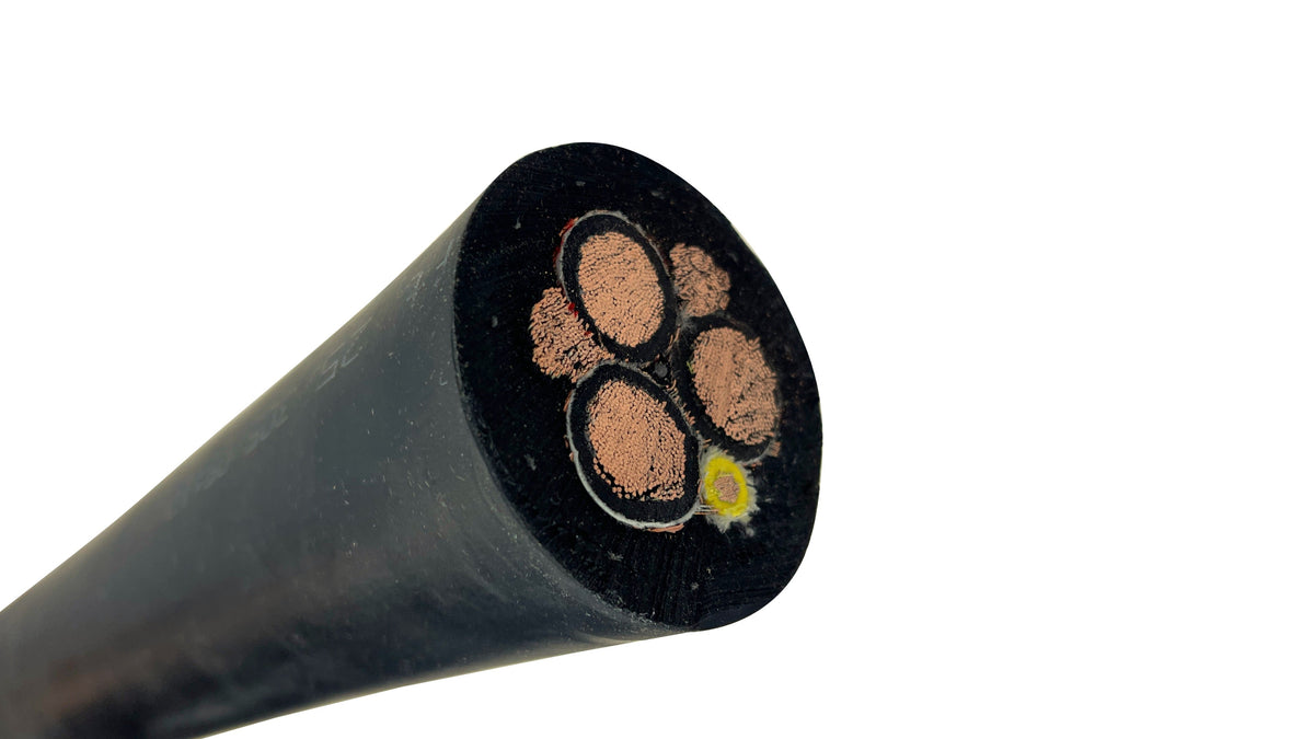 2/0 3C Type SHD-GC Mining Cable, 2kV Heavy Duty CPE Jacket, Shielded Trailing Power Cable with Ground Check.