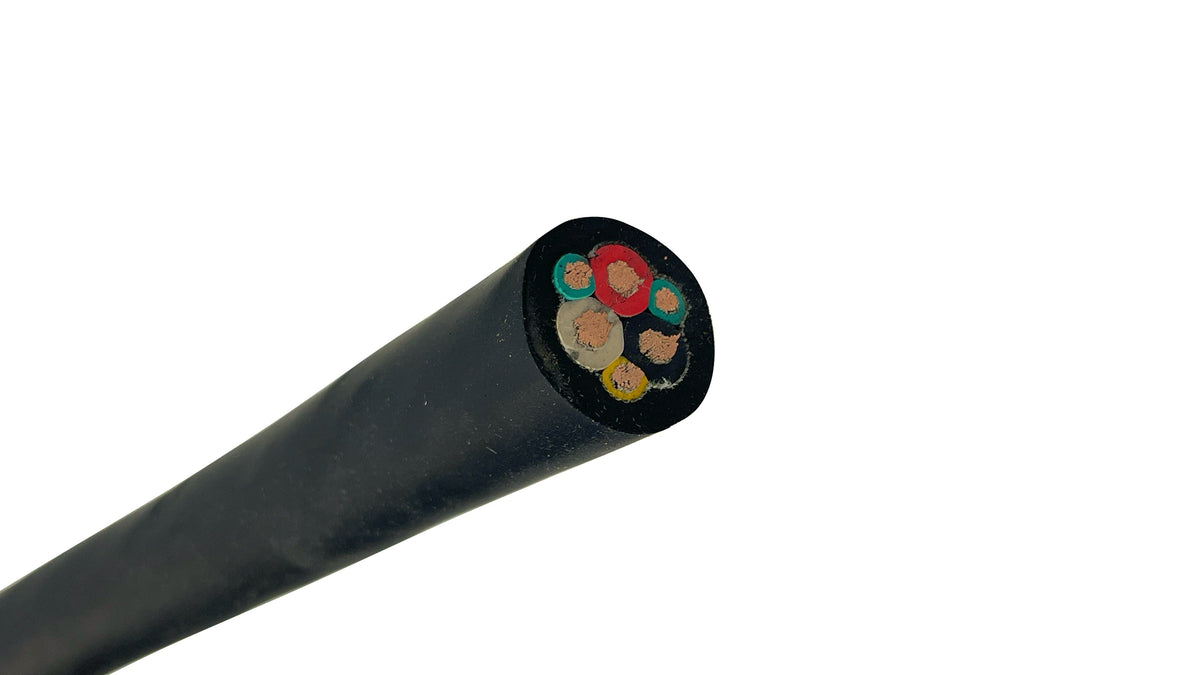 2 AWG 3C Type G-GC Mining Cable, 2kV Heavy Duty MSHA Approved CPE Jacket, Unshielded Flexible Power Cable with Ground Check.