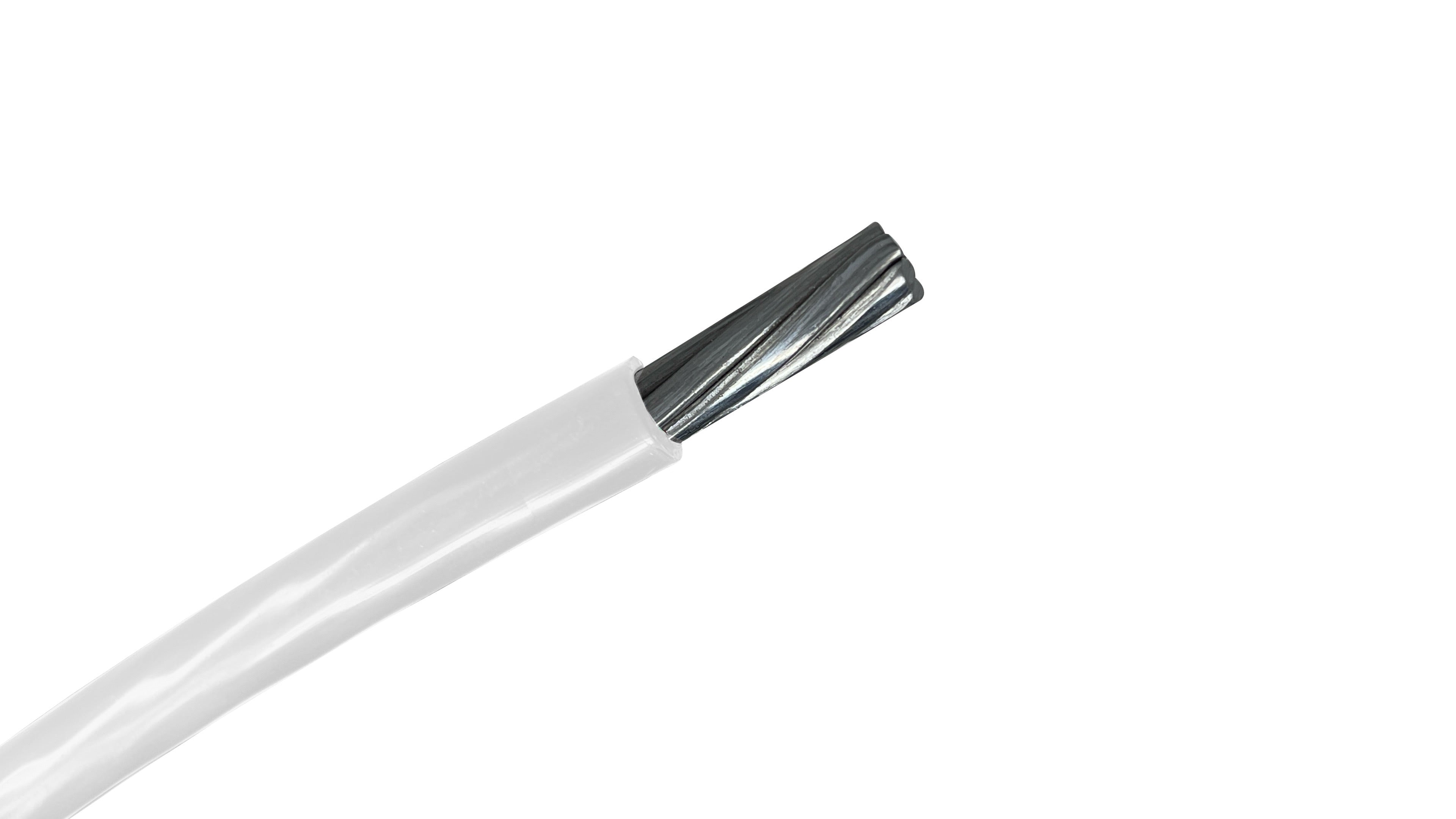 Aluminum Solar PV Wire (photovoltaic cable), large gauge RHW-2 rated, designed for interconnecting high-current solar arrays.