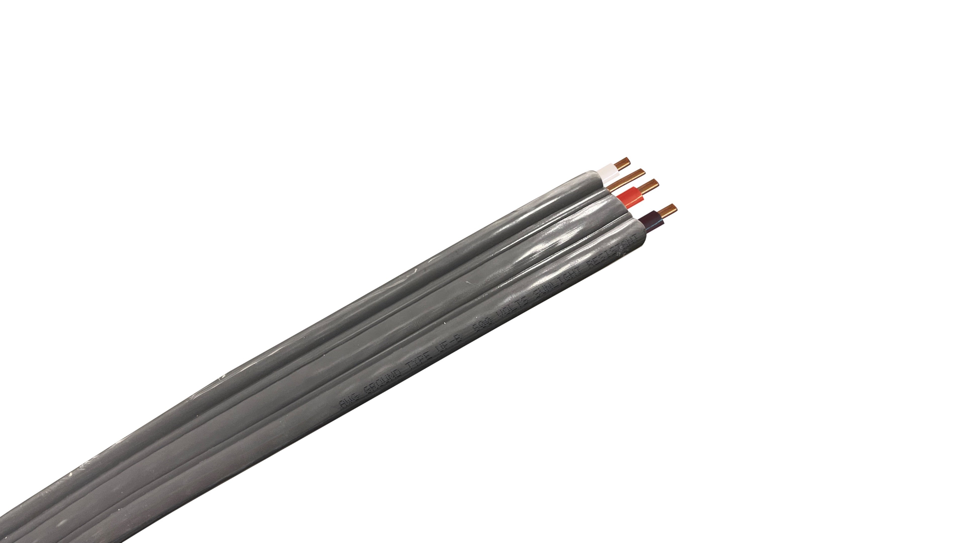 12-3 Solid UF-B Cable, 12 AWG 3-Conductor with Ground, 600V Gray Direct Burial Underground Feeder Wire for outdoor circuits.