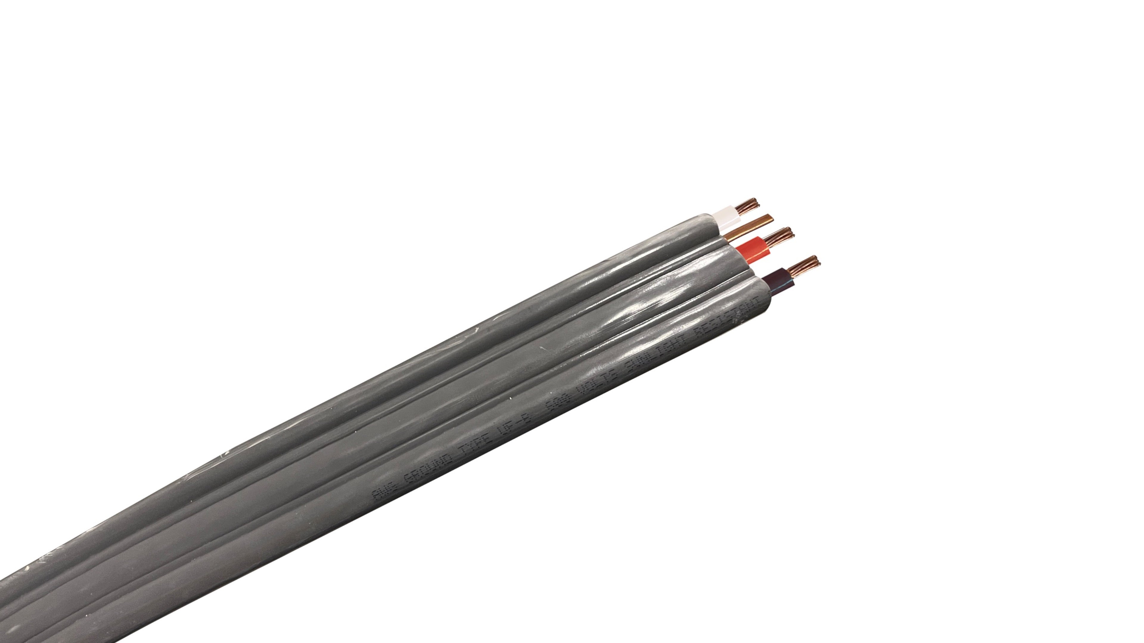 6-3 UF-B Cable, 6 AWG 3-Conductor with Ground, 600V Gray Direct Burial Underground Feeder Wire for outdoor circuits.
