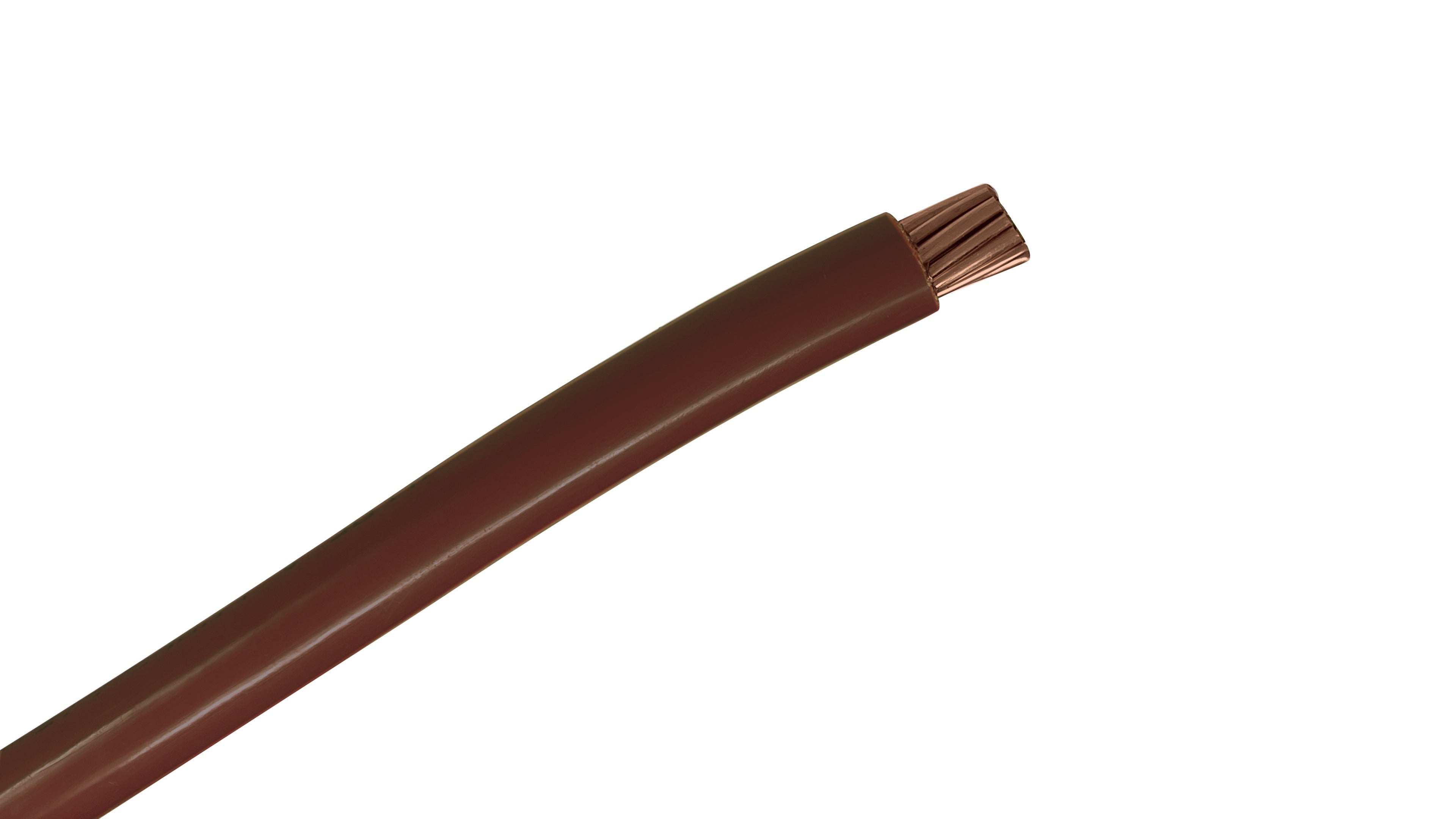 400 MCM THHN/THWN-2 Brown Copper Wire, Stranded 600V, 380A Rated, Industrial Building Wire, Heat & Moisture Resistant.
