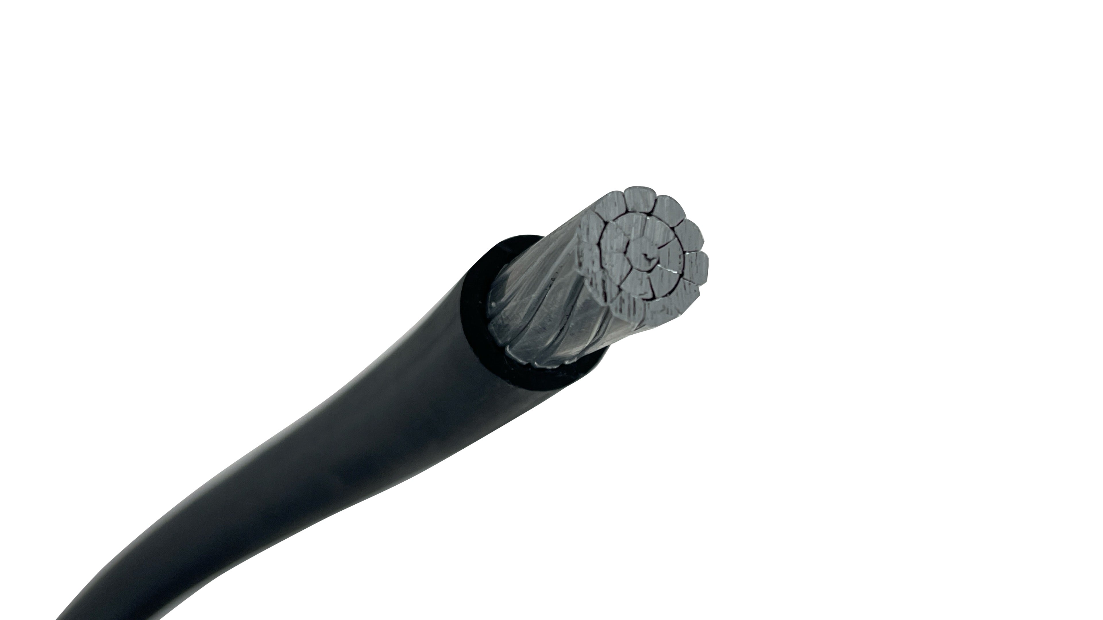 2 AWG Al USE-2/RHW-2 600V cable, featuring XLP insulation for high-ampacity underground utility and industrial power.