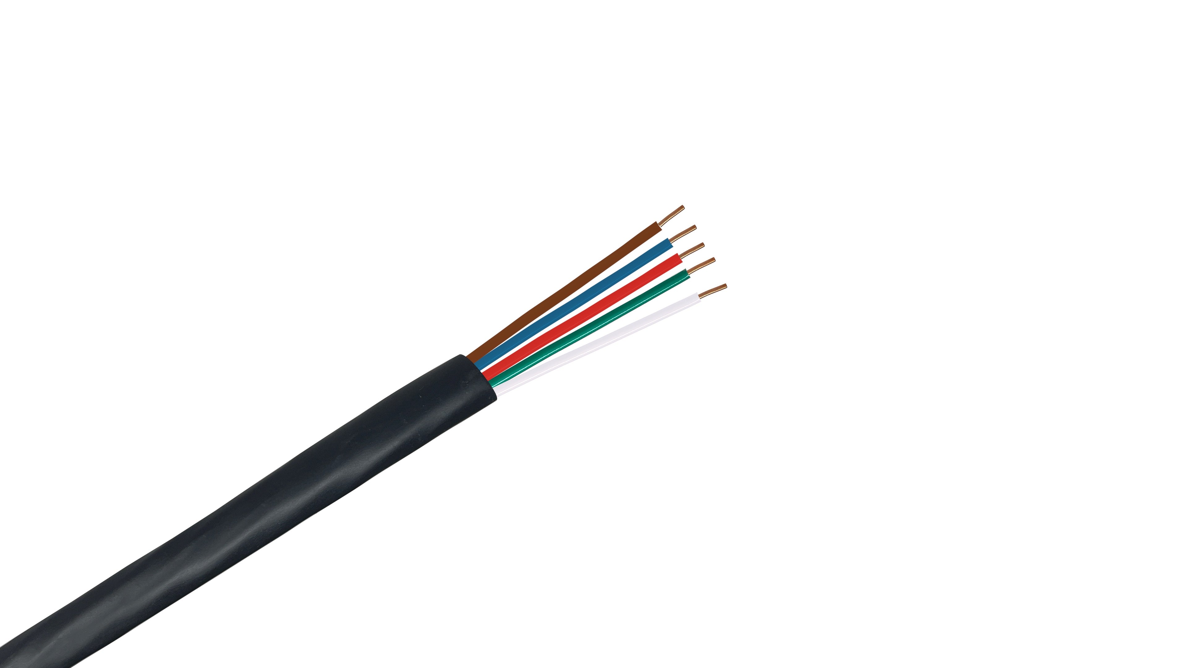 18/5 Sprinkler Wire, 18 AWG 5-Conductor 30V Direct Burial Irrigation Cable for residential and commercial watering systems.