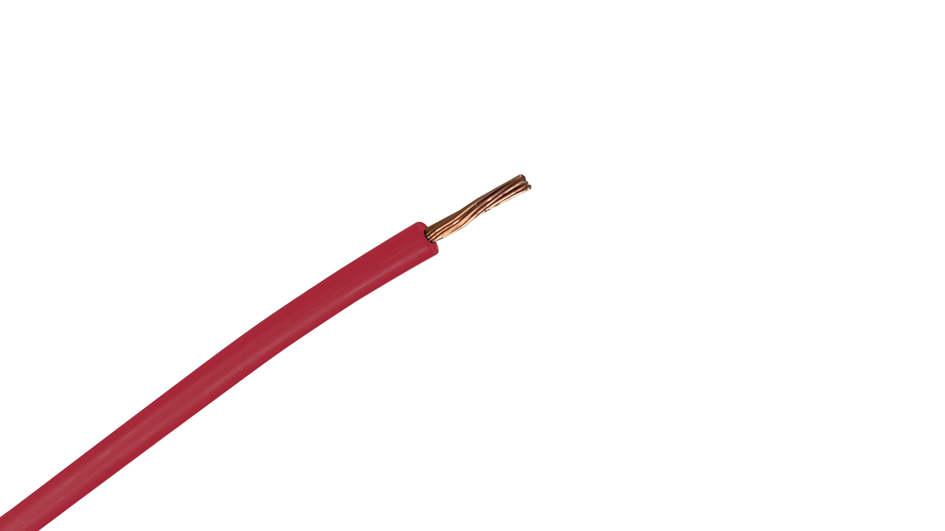 6 AWG 2kV PV Wire, UL 4703 Solar Cable, 49-Strand Bare Copper, Red XLPE Jacket, 2000V Photovoltaic Power Wire.