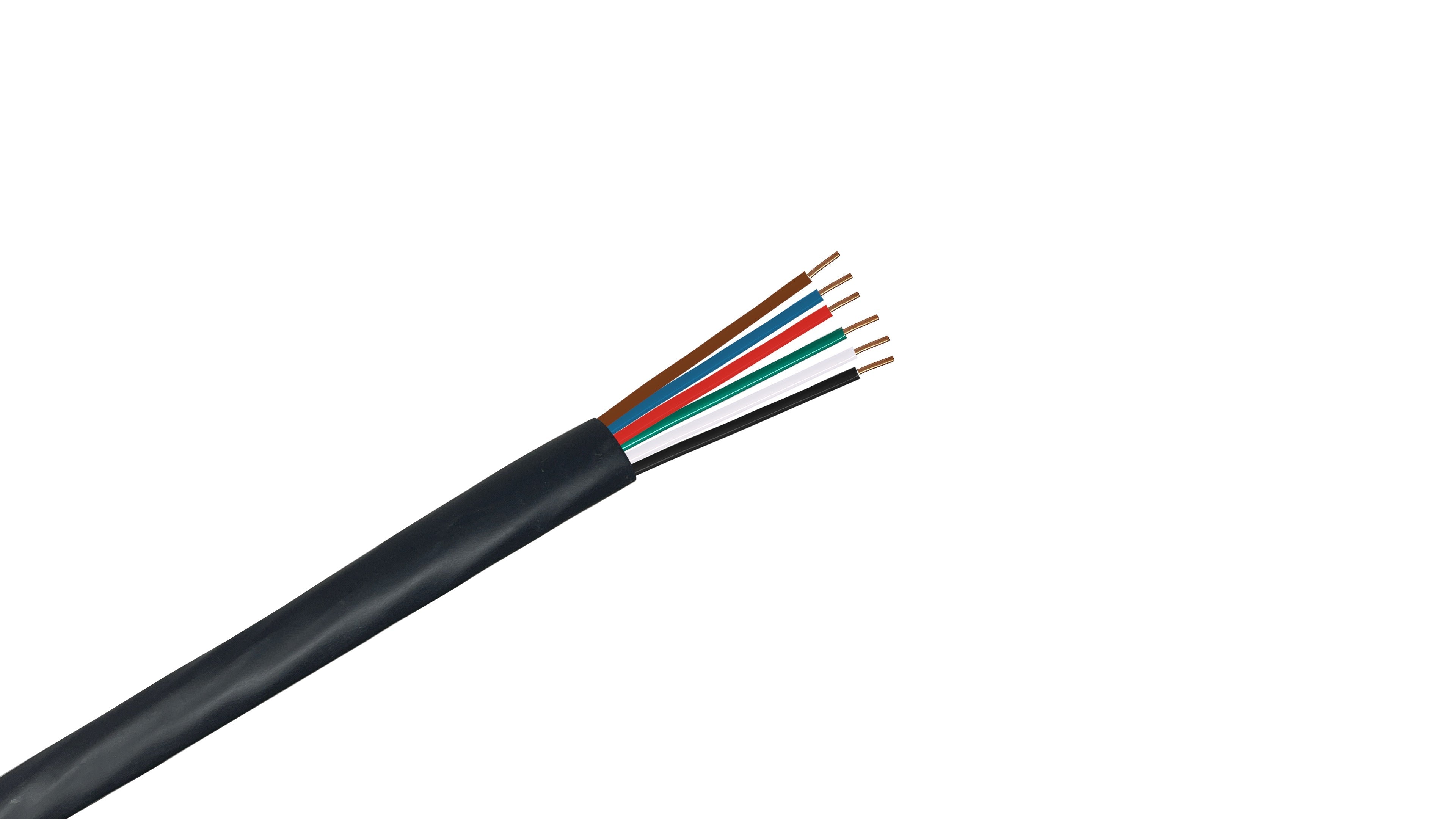 18/6 Sprinkler Wire, 18 AWG 6-Conductor 30V Direct Burial Irrigation Cable for residential and commercial watering systems.