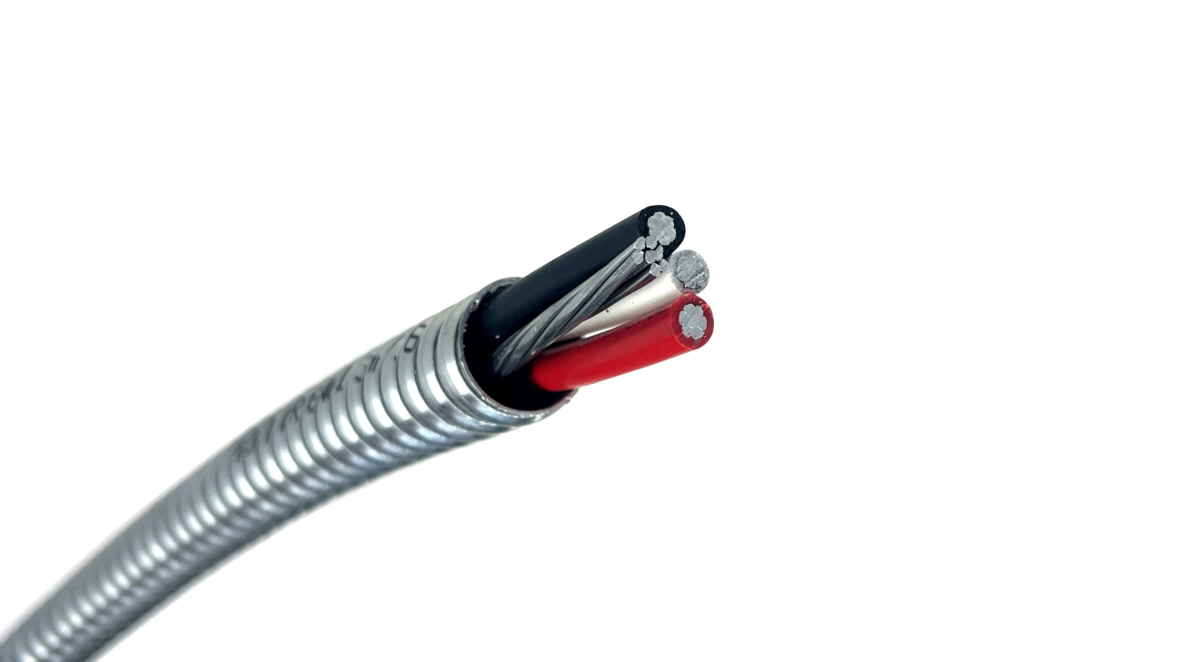 350-3 Aluminum MC Cable W/ 1/0 Bare Ground