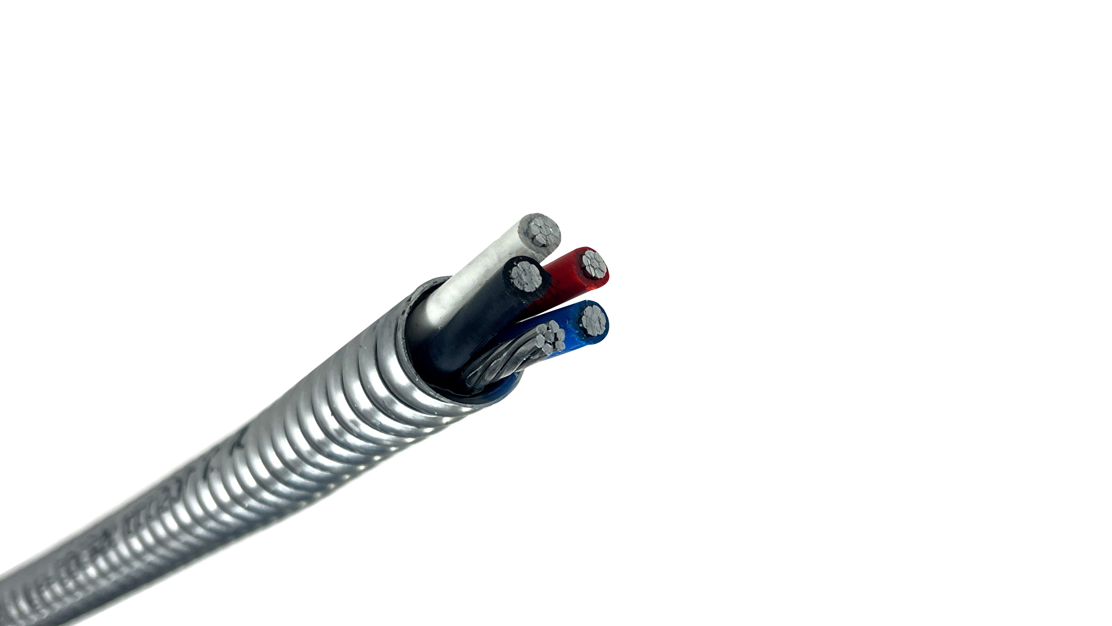 500-4 Aluminum MC Cable W/ 4/0 Bare Ground