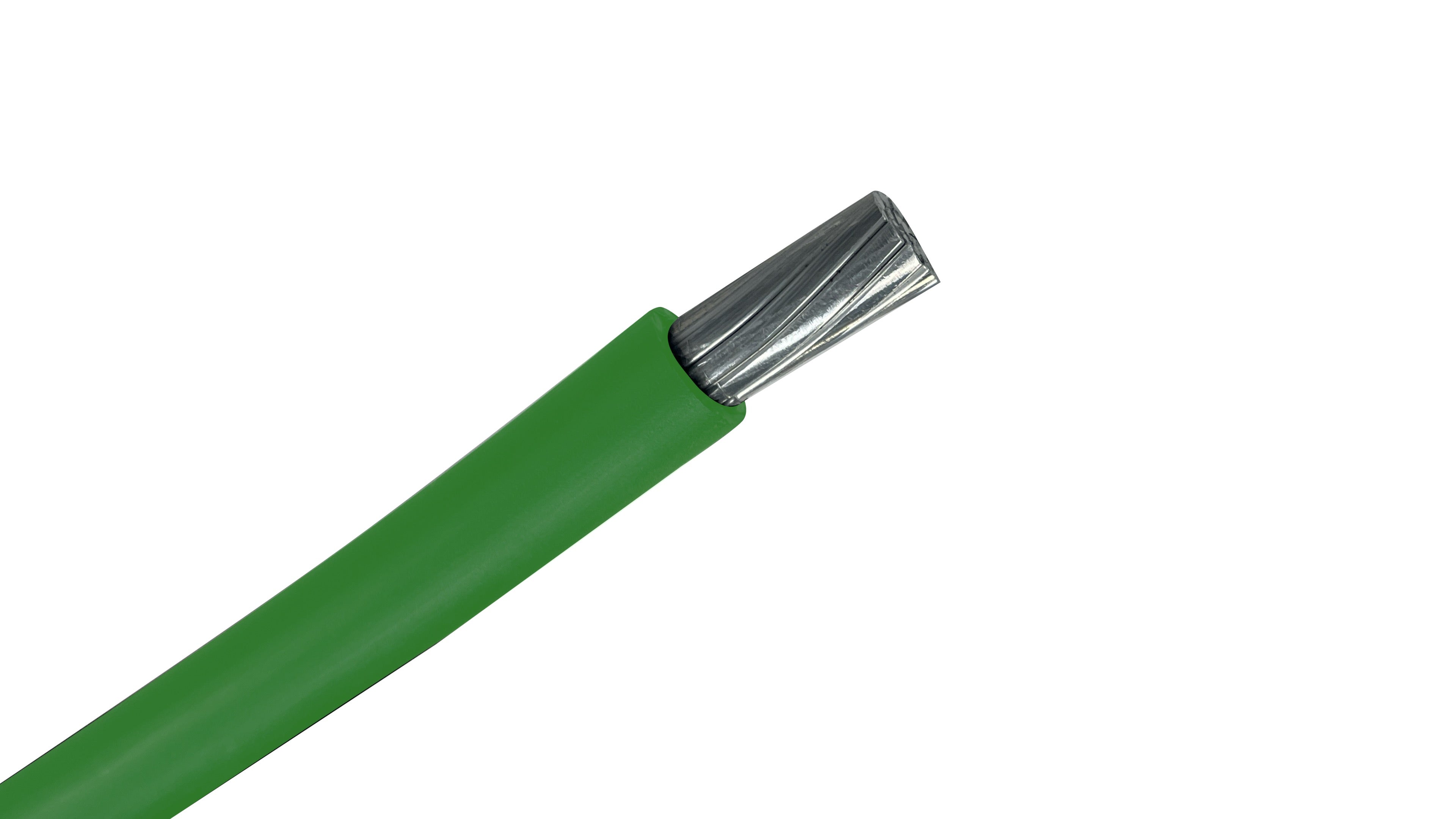 2 AWG Aluminum 2kV Solar PV Wire Green