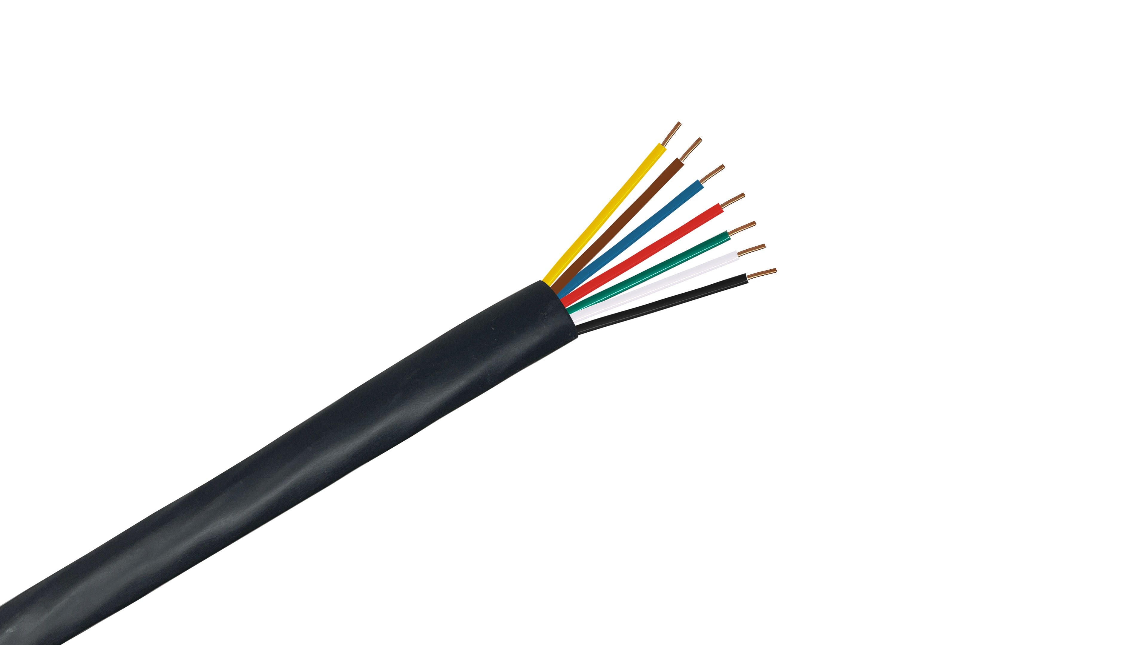18/7 Sprinkler Wire, 18 AWG 7-Conductor 30V Direct Burial Irrigation Cable for residential and commercial watering systems.