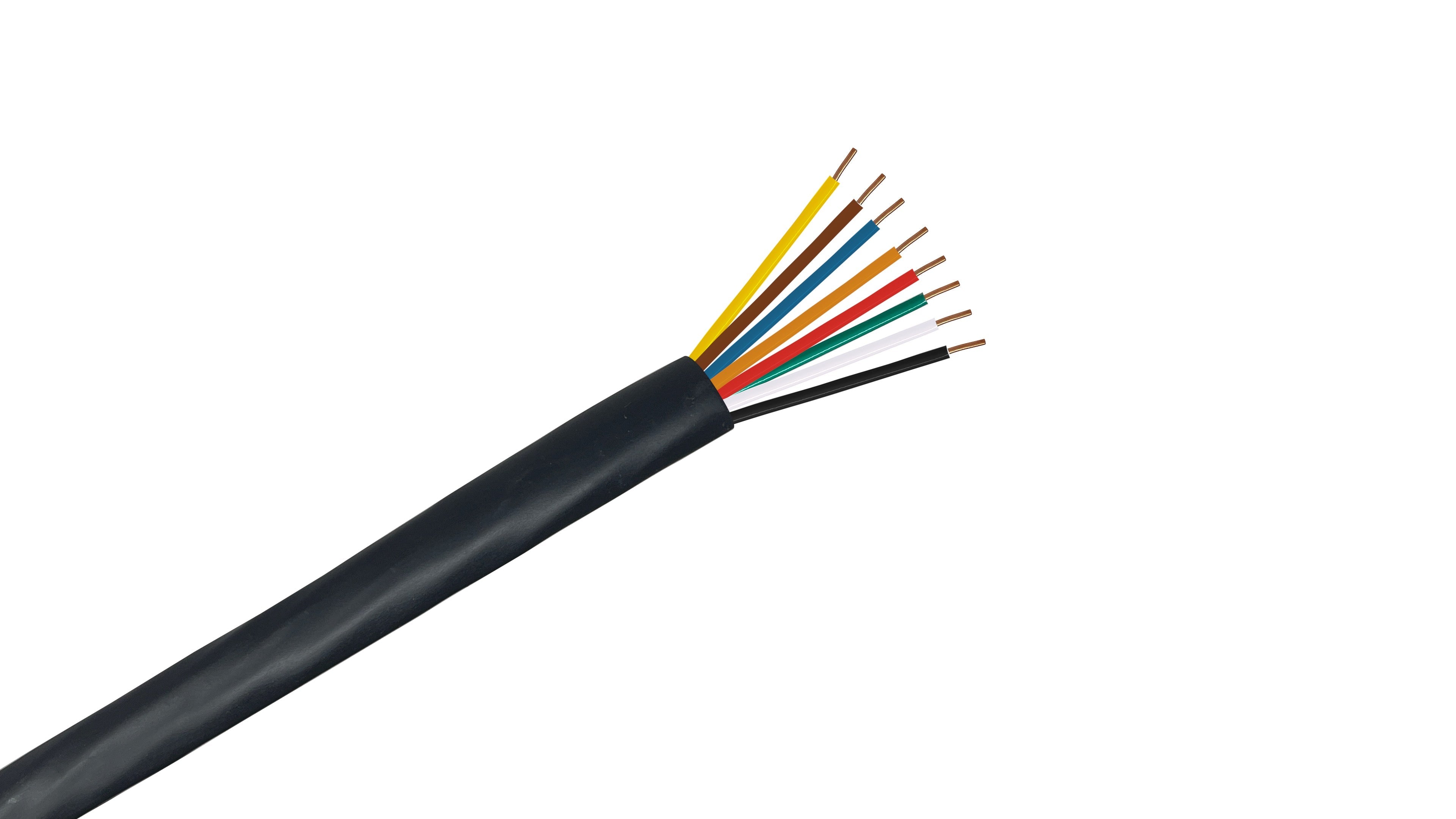 18/8 Sprinkler Wire, 18 AWG 8-Conductor 30V Direct Burial Irrigation Cable for residential and commercial watering systems.