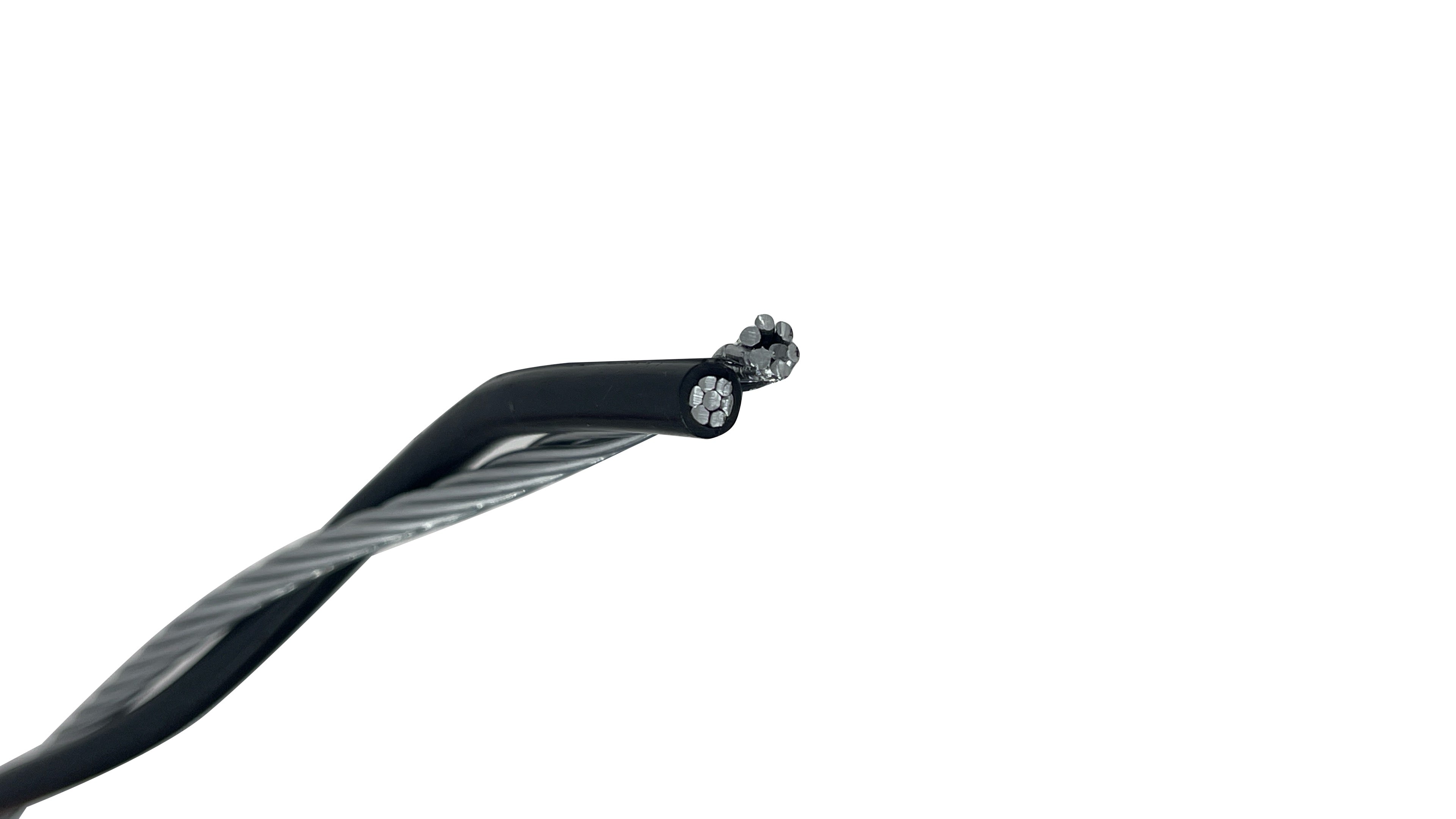 4-4 Duplex Aluminum Overhead Service Drop Cable, Terrier