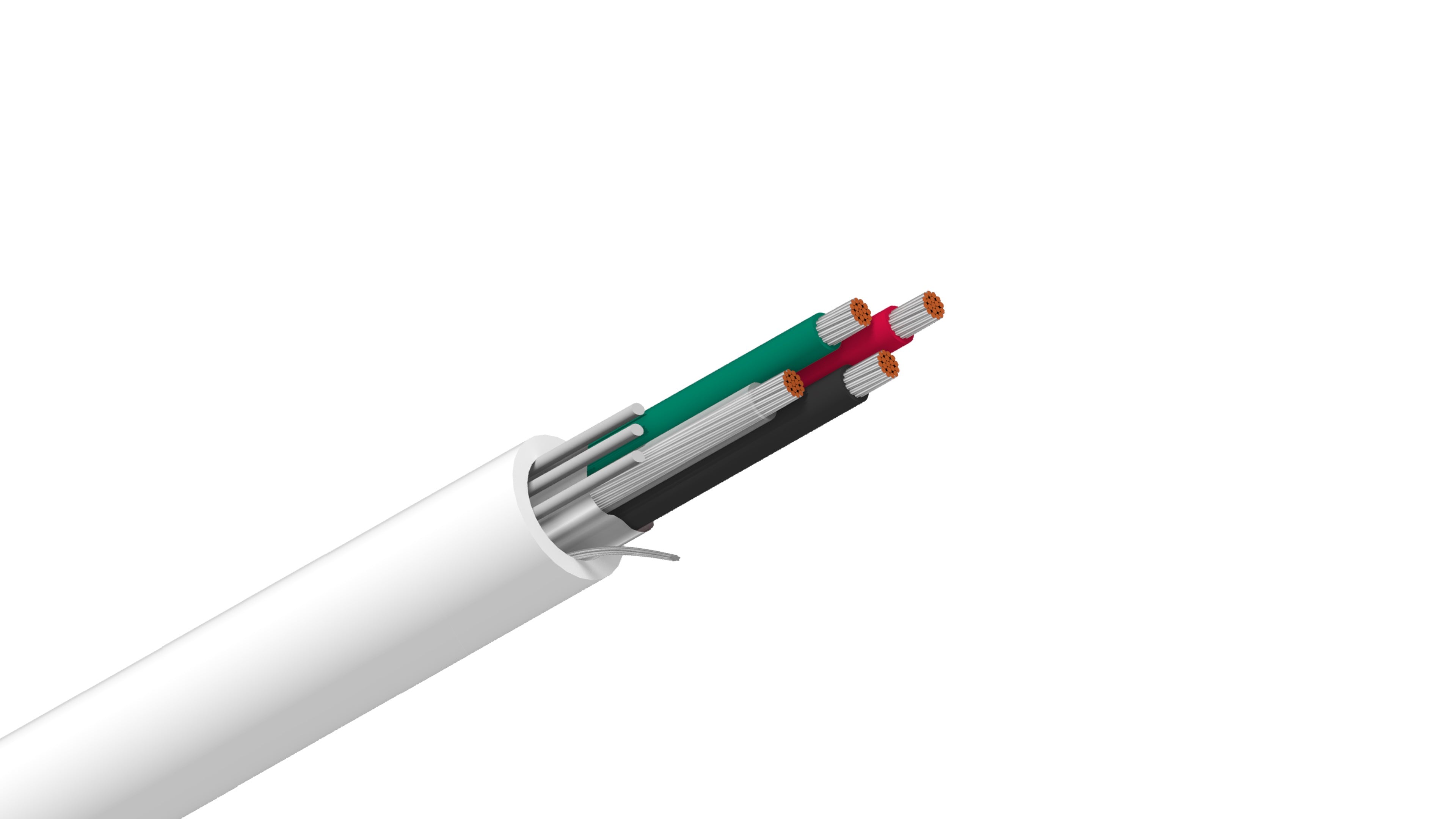 Belden 8729 Cable, 22 AWG 4-Conductor Shielded Wire, Polyethylene Insulation, Chrome PVC Jacket, Audio & Control Cable.