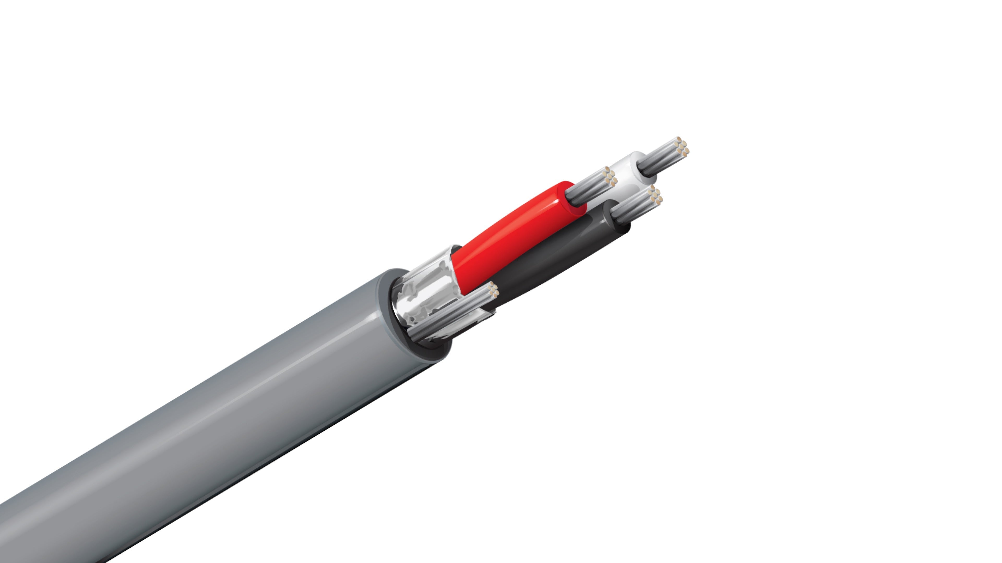 Belden 9533 Cable, 24 AWG 3-Conductor Shielded, 100% Beldfoil Coverage, Chrome PVC Jacket, RS-232 Computer Control Cable.
