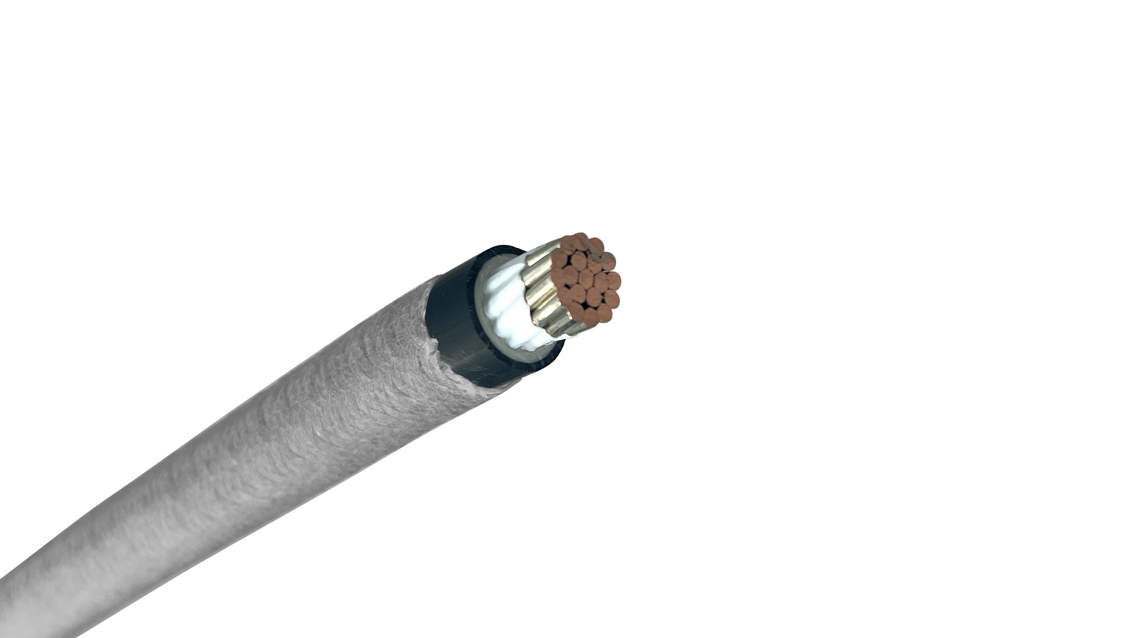 1/0 Central Office Power Cable, L3, 600V, Gray