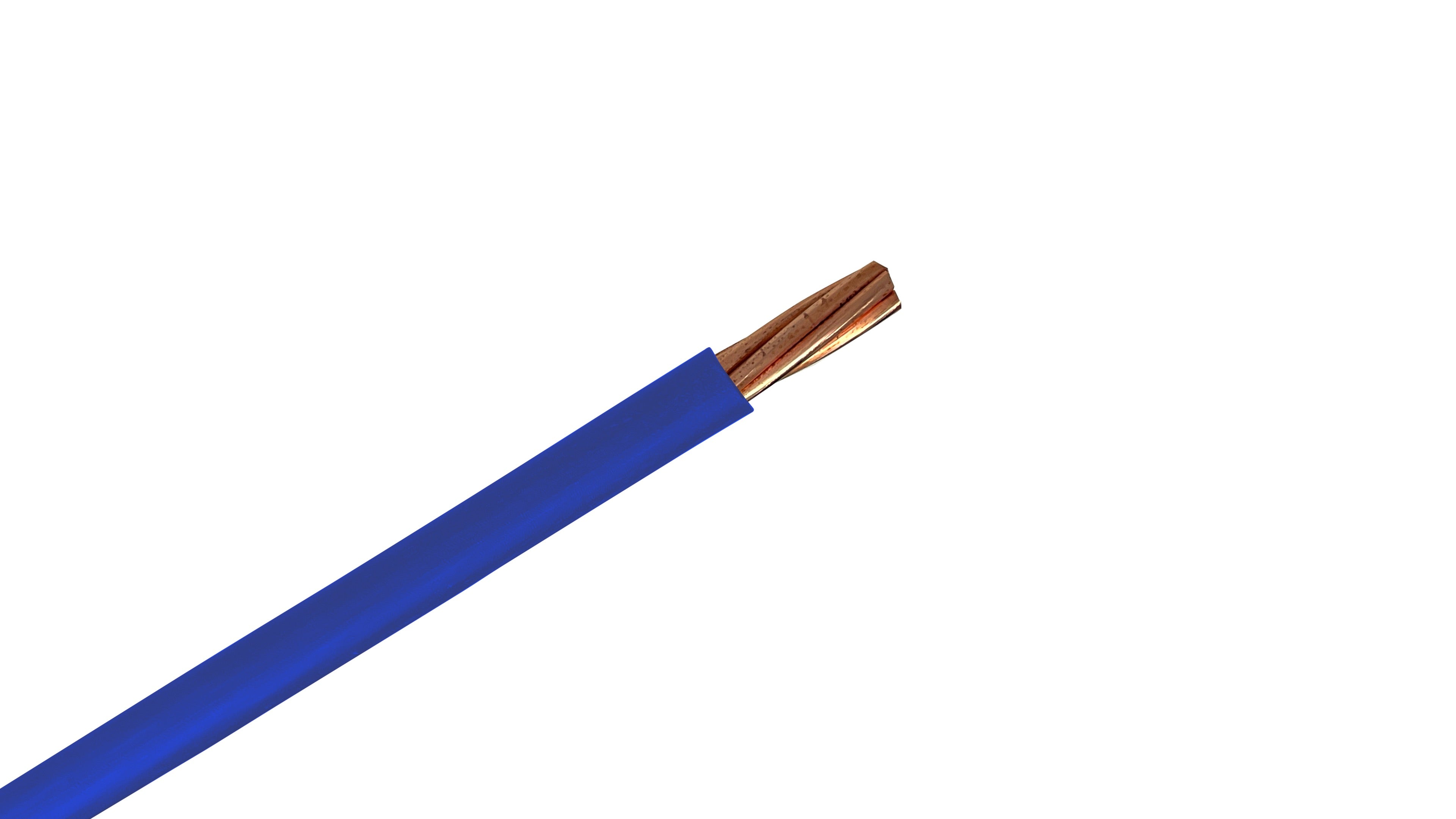 3/0 Copper XHHW-2 Wire, 600V Blue XLPE Insulated Power Cable, 90°C Wet/Dry Rated Industrial Copper Conductor.