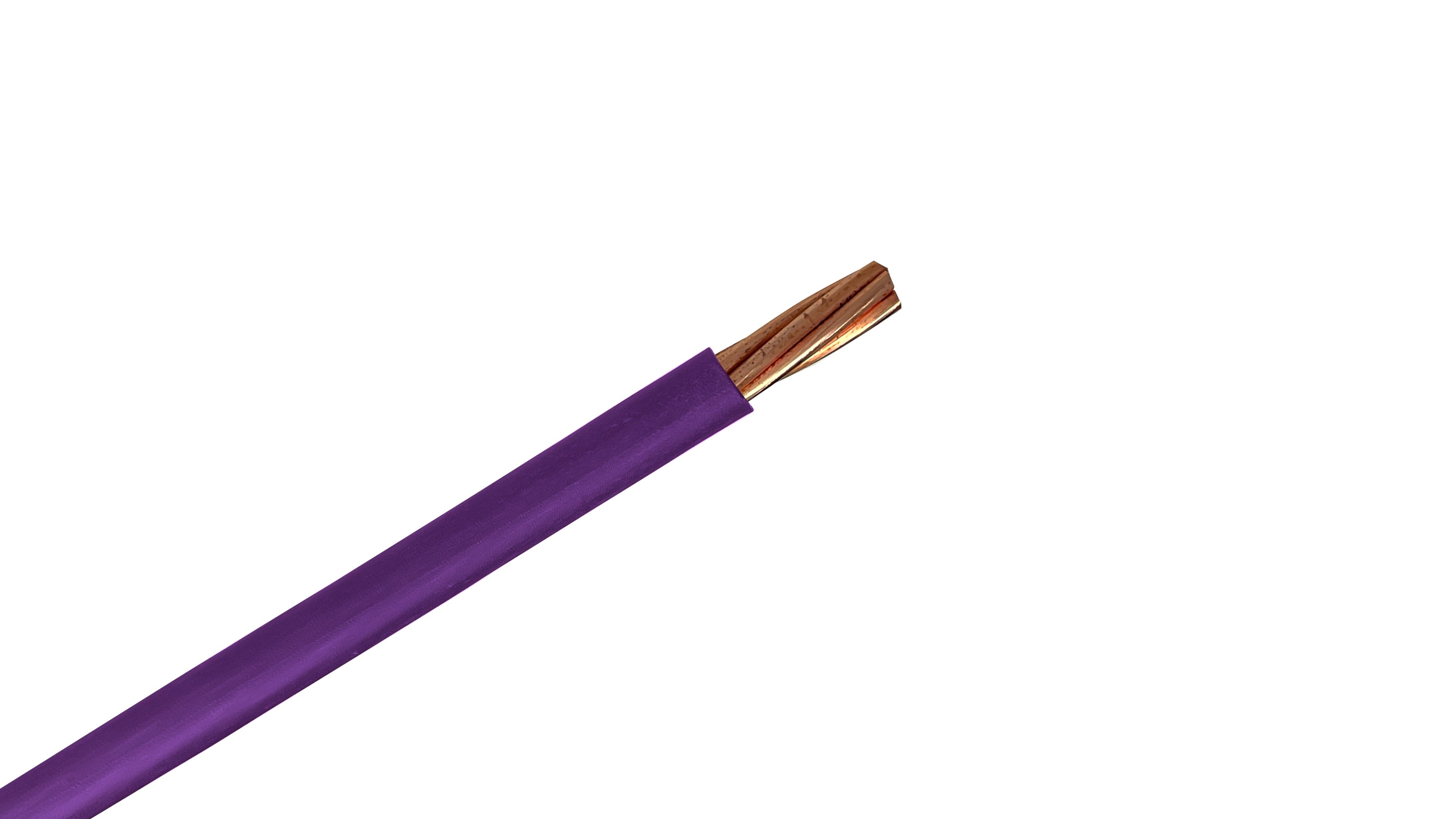 3/0 Copper XHHW-2 Wire, 600V Purple XLPE Insulated Power Cable, 90°C Wet/Dry Rated Industrial Copper Conductor.