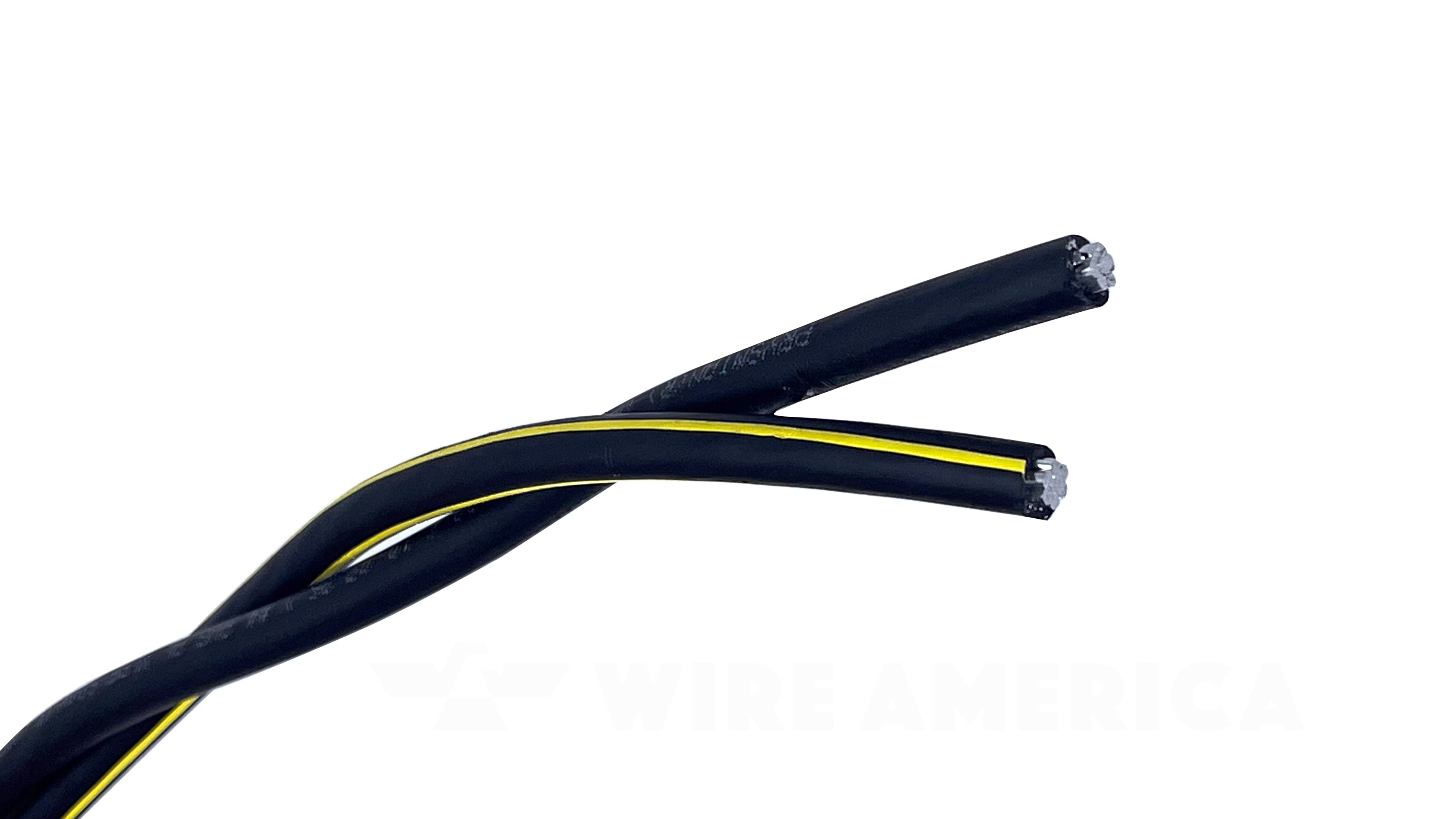 4-4 Duplex Aluminum Direct Burial Cable, Delgado URD