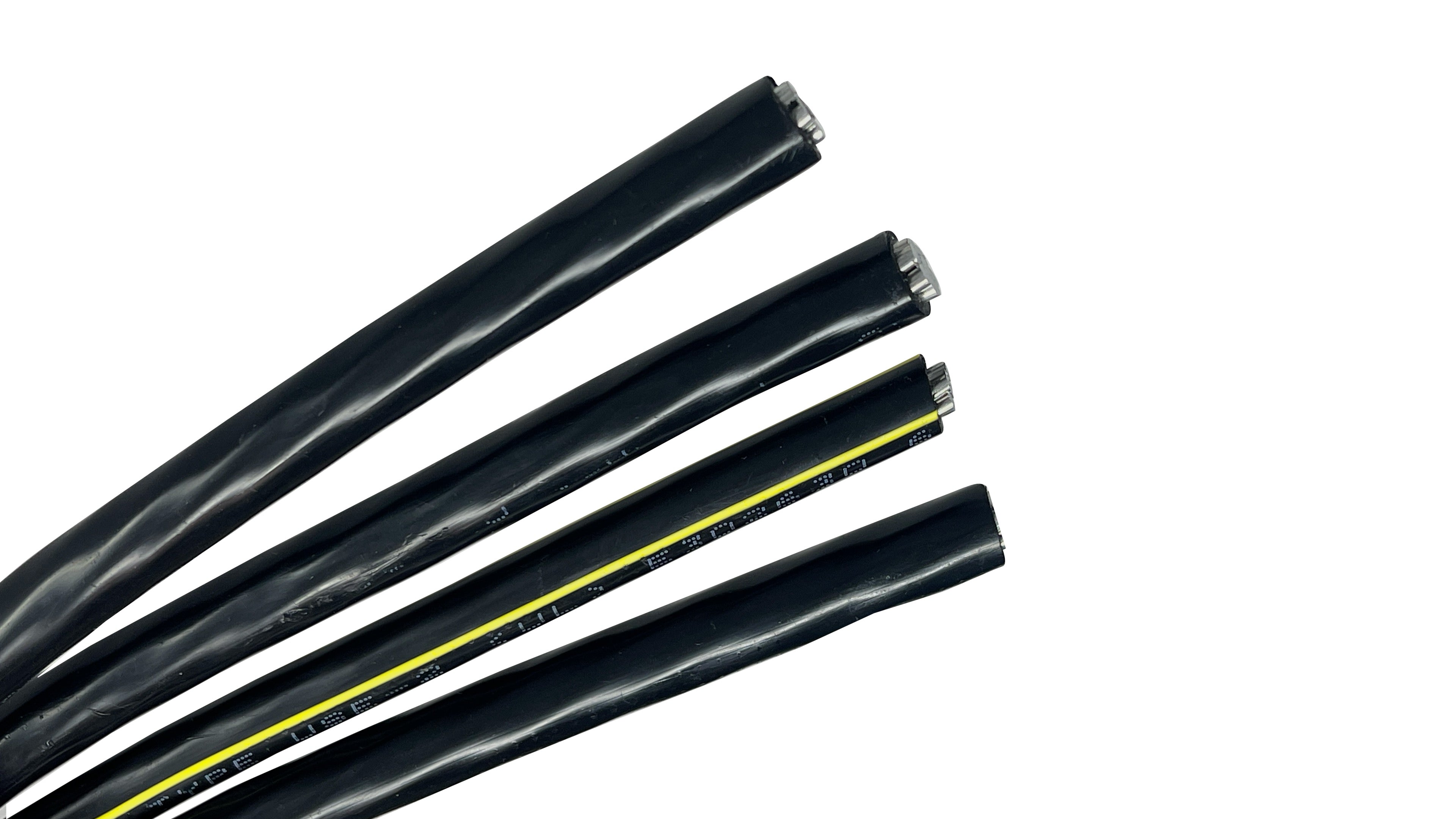 4/0-4/0-4/0-2/0 Quadruplex Aluminum Direct Burial Cable, Wake Forest URD