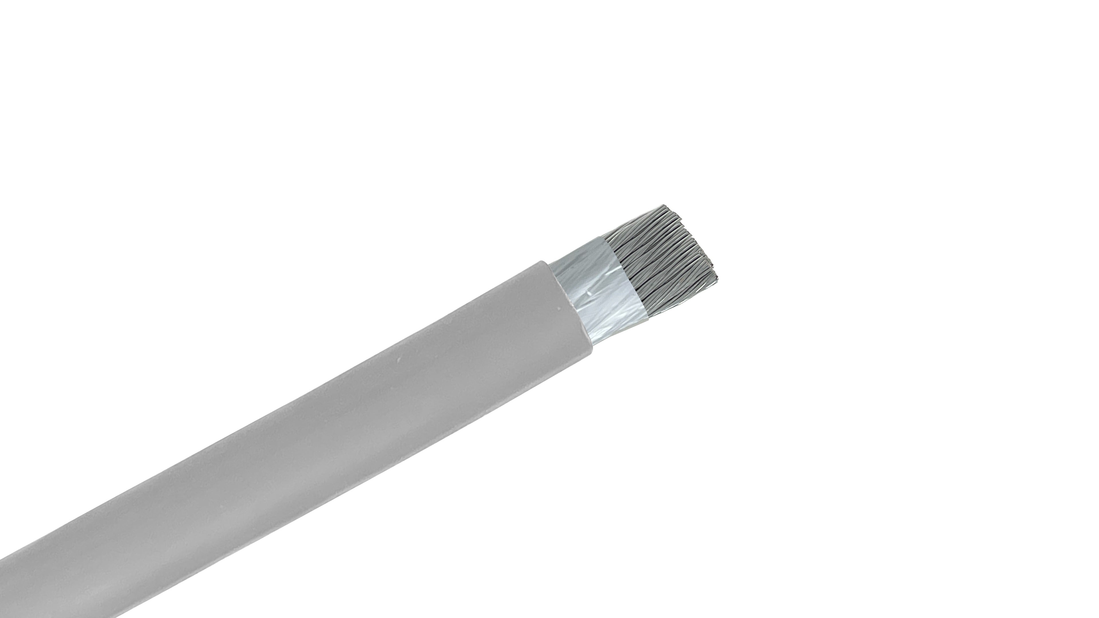 500 MCM RG Flex Central Office Power Cable, List 2 Gray 600V RHH/RHW-2 Flexible Telco Power Wire for Battery Leads.