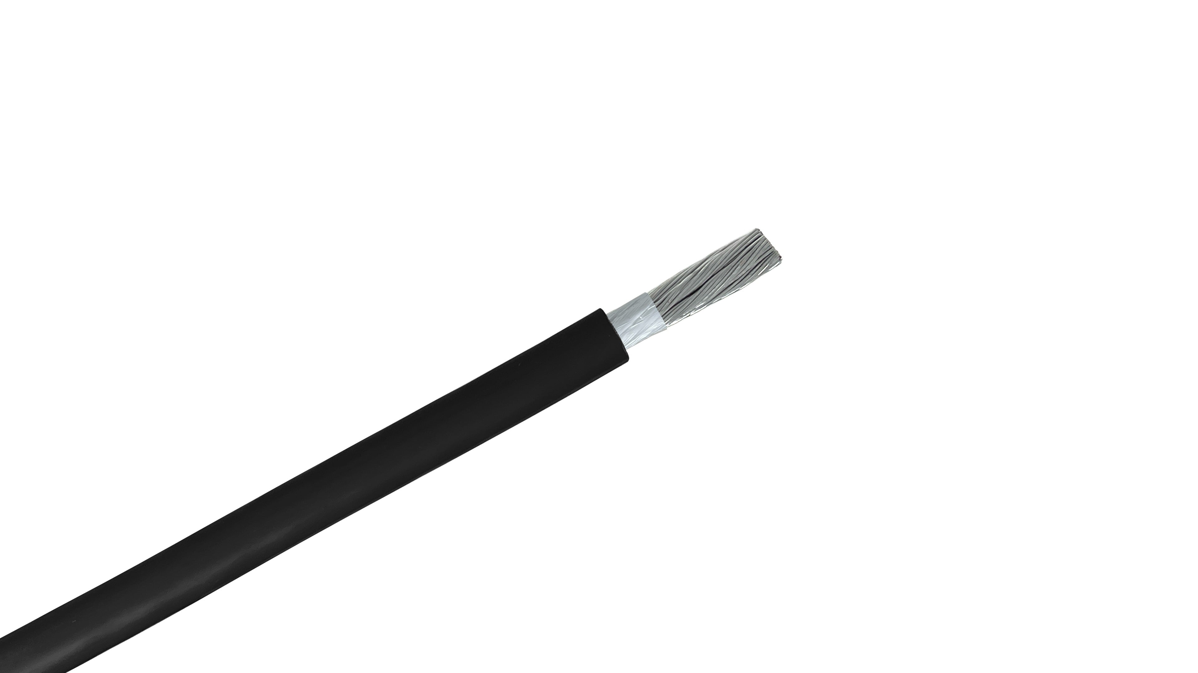 4 AWG RG Flex Central Office Power Cable, List 2 Black 600V RHH/RHW-2 Flexible Telco Power Wire for Battery Leads.