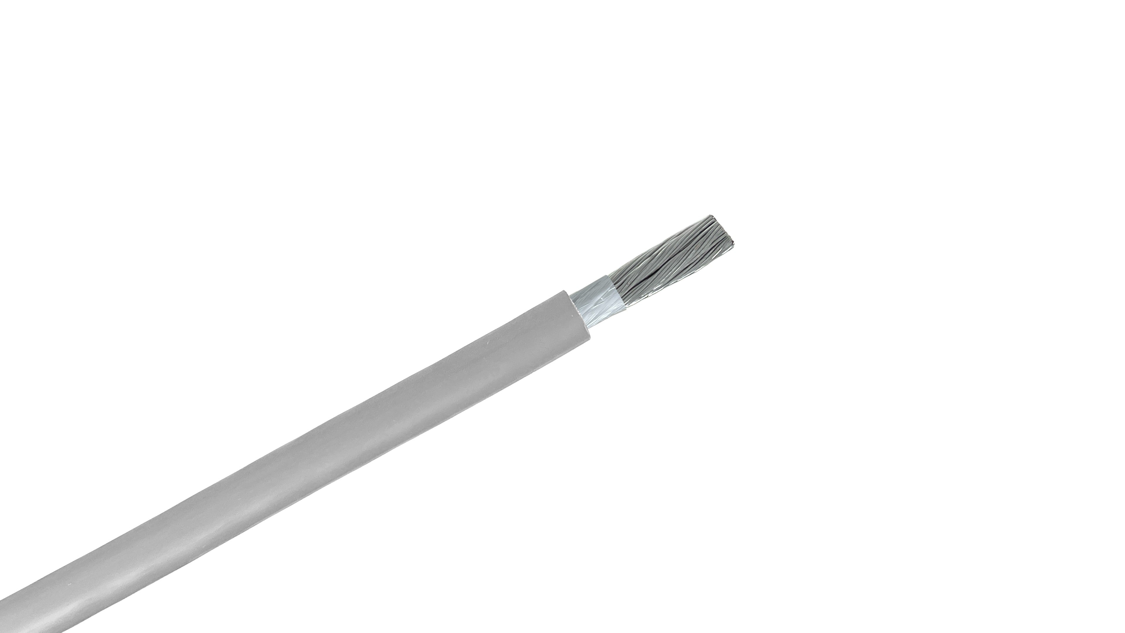 2 AWG RG Flex Central Office Power Cable, List 2 Gray 600V RHH/RHW-2 Flexible Telco Power Wire for Battery Leads.