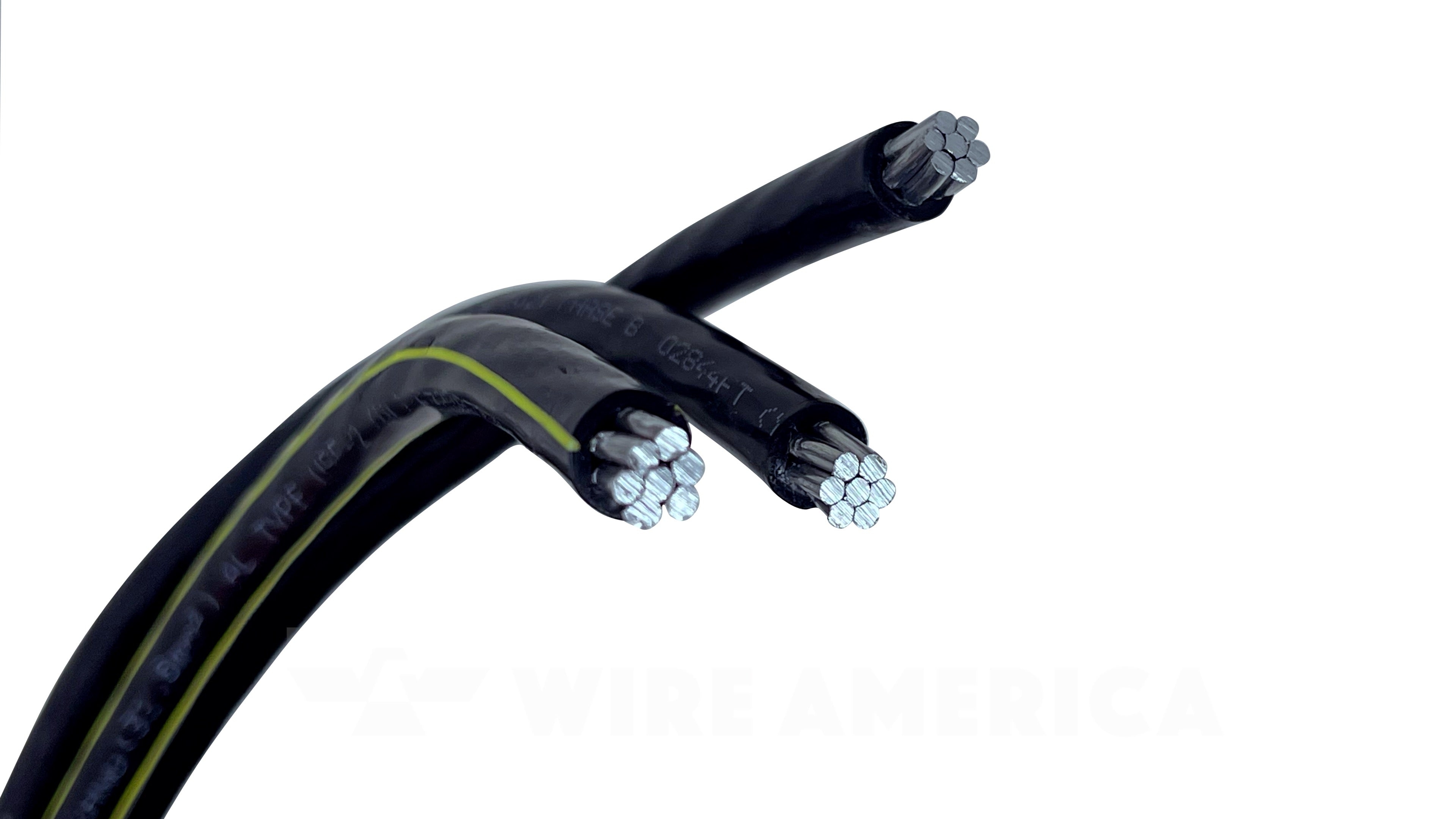 250-250-3/0 Triplex Aluminum Direct Burial Cable, Pratt 8000 Series URD