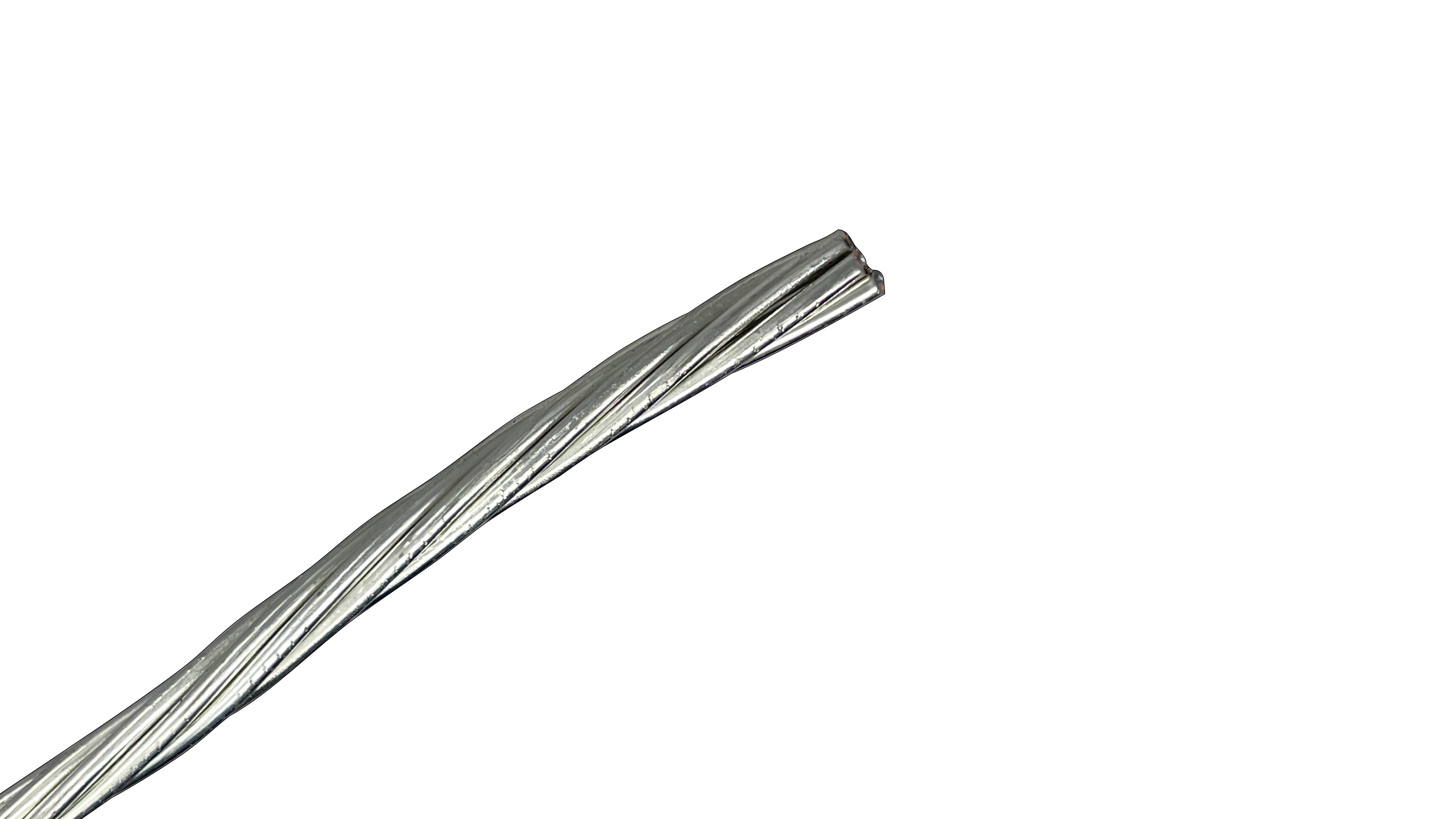 8 AWG Stranded Tinned Bare Copper Wire, Soft Drawn, 7 Strand