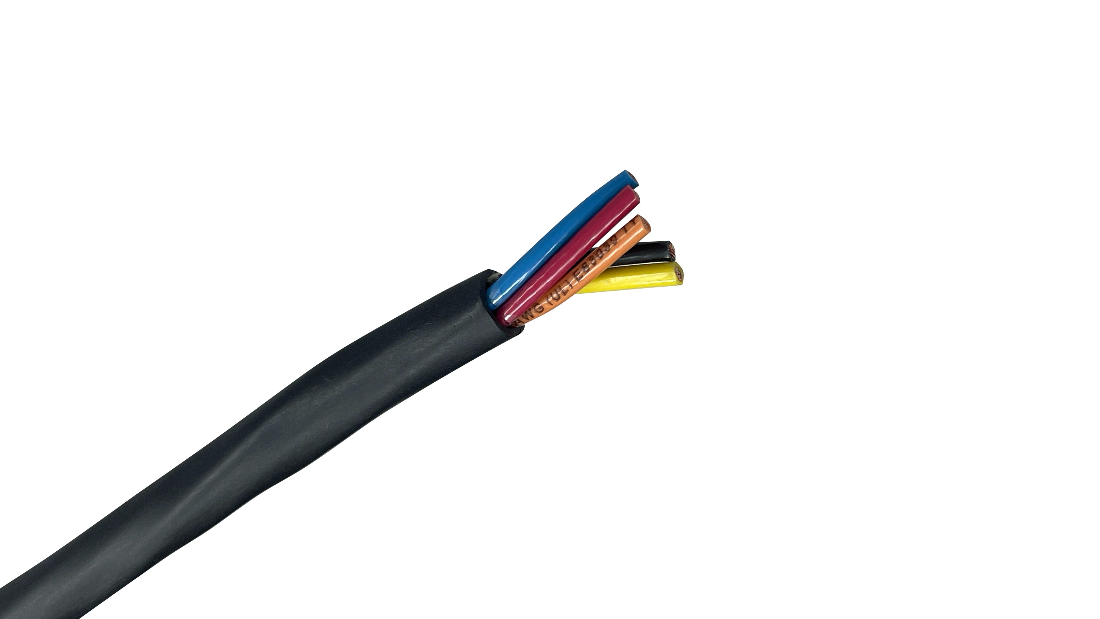 18 AWG 5-Conductor TFFN/PVC Tray Cable, 600V multi-conductor control wire for industrial automation and machinery.