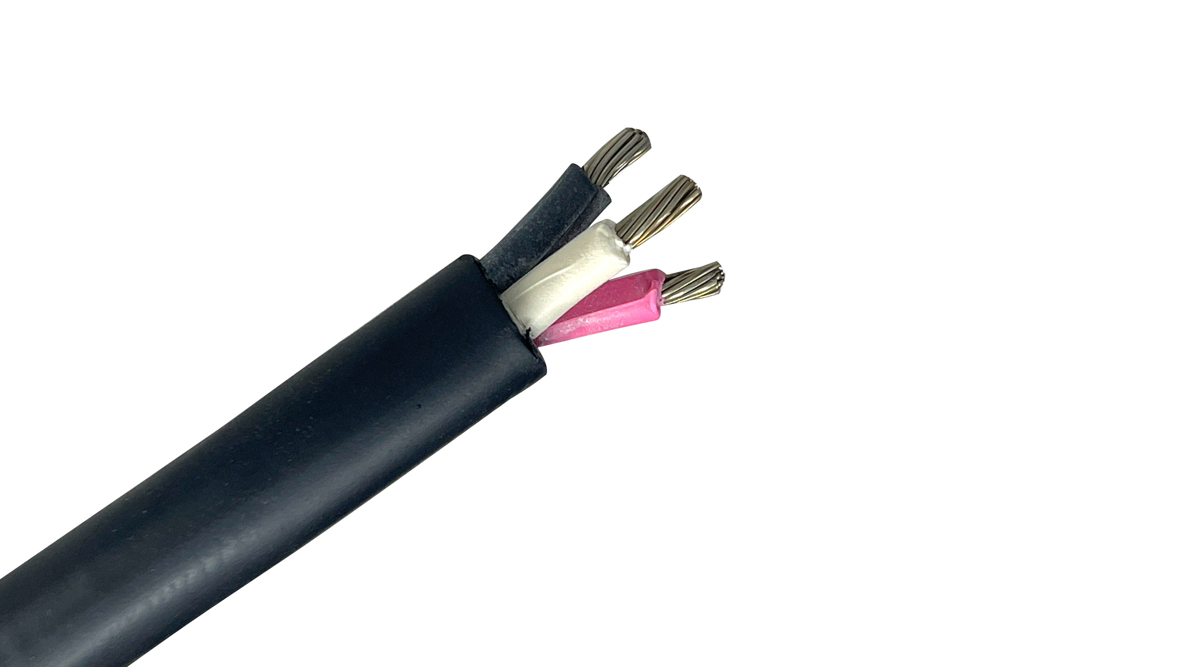 10 AWG-3C Type P Unarmored Marine Cable, 600V/1kV IEEE 1580 Shipboard Power Wire, Mud Resistant & Flexible for Offshore Rigs.