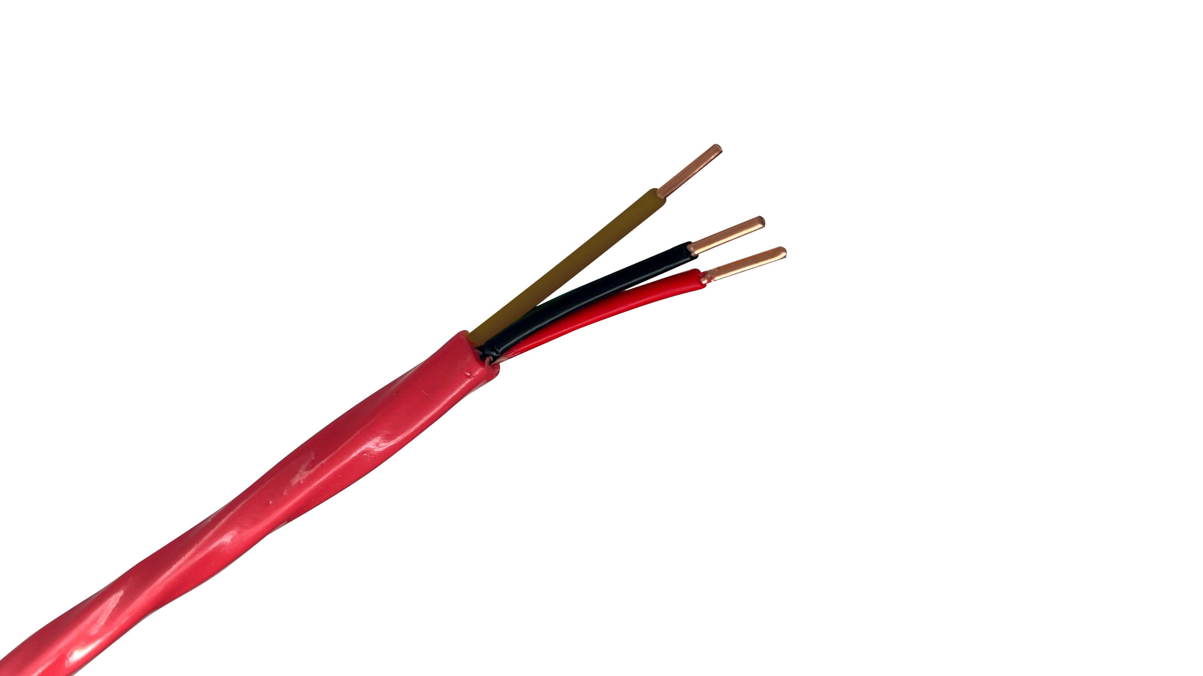 16 AWG 3 Conductor Unshielded Riser Fire Alarm Cable, FPLR rated for vertical floor-to-floor fire signaling systems.