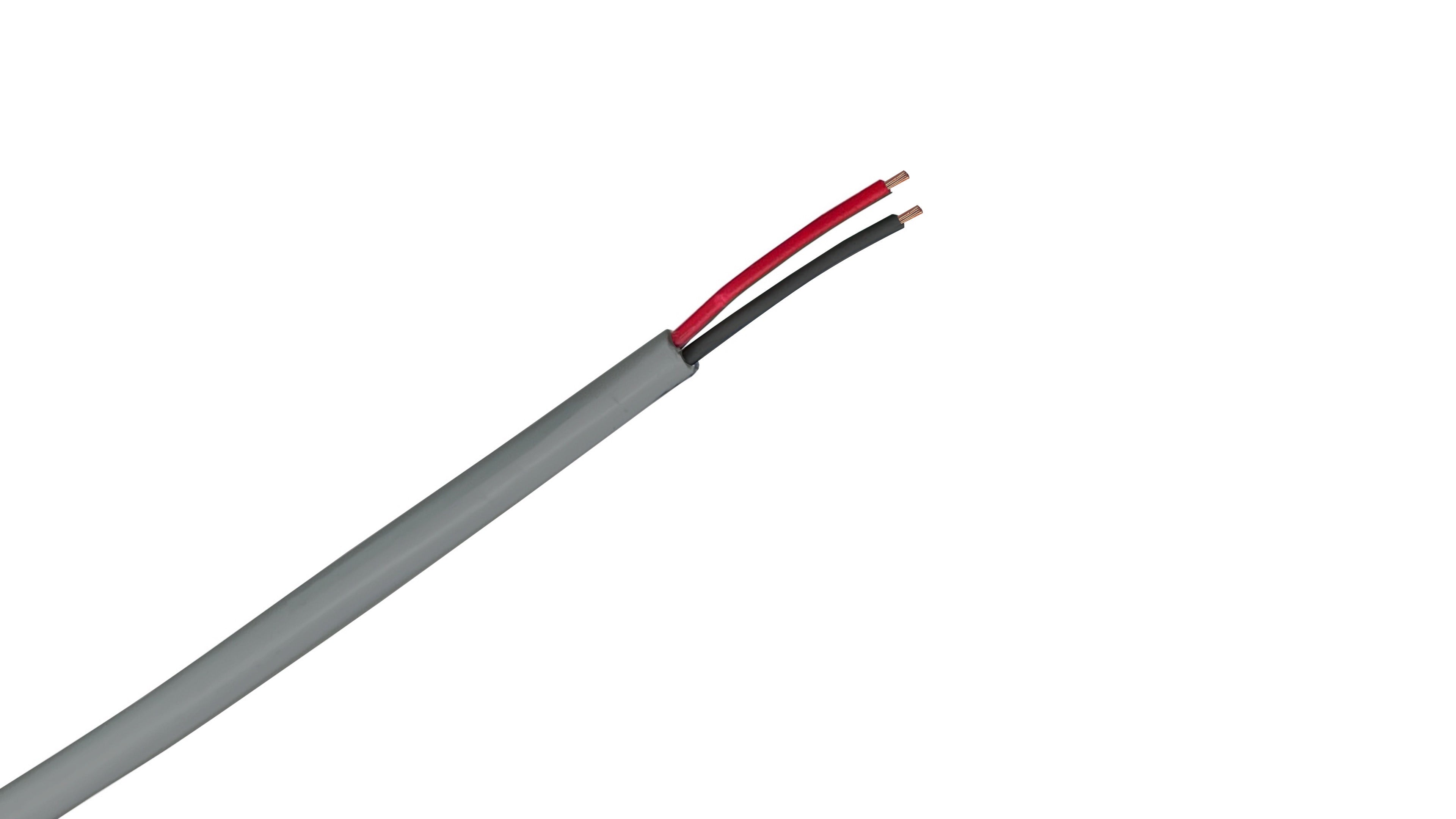 12-2 Unshielded Riser Security Cable, 12 AWG 2-Conductor CMR Rated with Drain Wire for Access Control & Alarms.