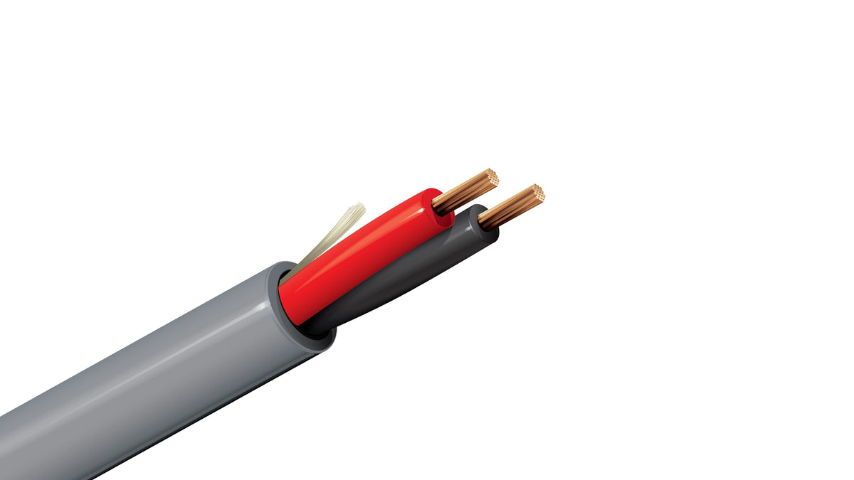 Belden 5200UE Audio Cable, 2C 16 AWG Unshielded Stranded Bare Copper, 300V CMR Riser Rated Heavy Speaker Trunk Wire.