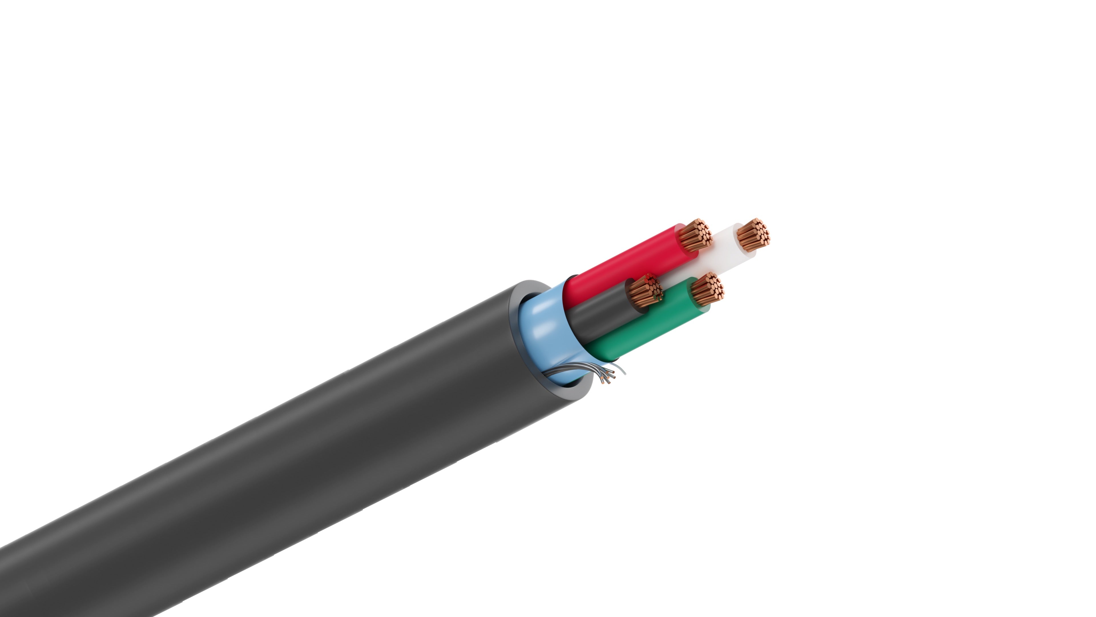 Belden 5202FE Cable, 16 AWG 4-Conductor Shielded, CMR Riser Rated, Grey PVC Jacket, Commercial Audio and Control Wire.