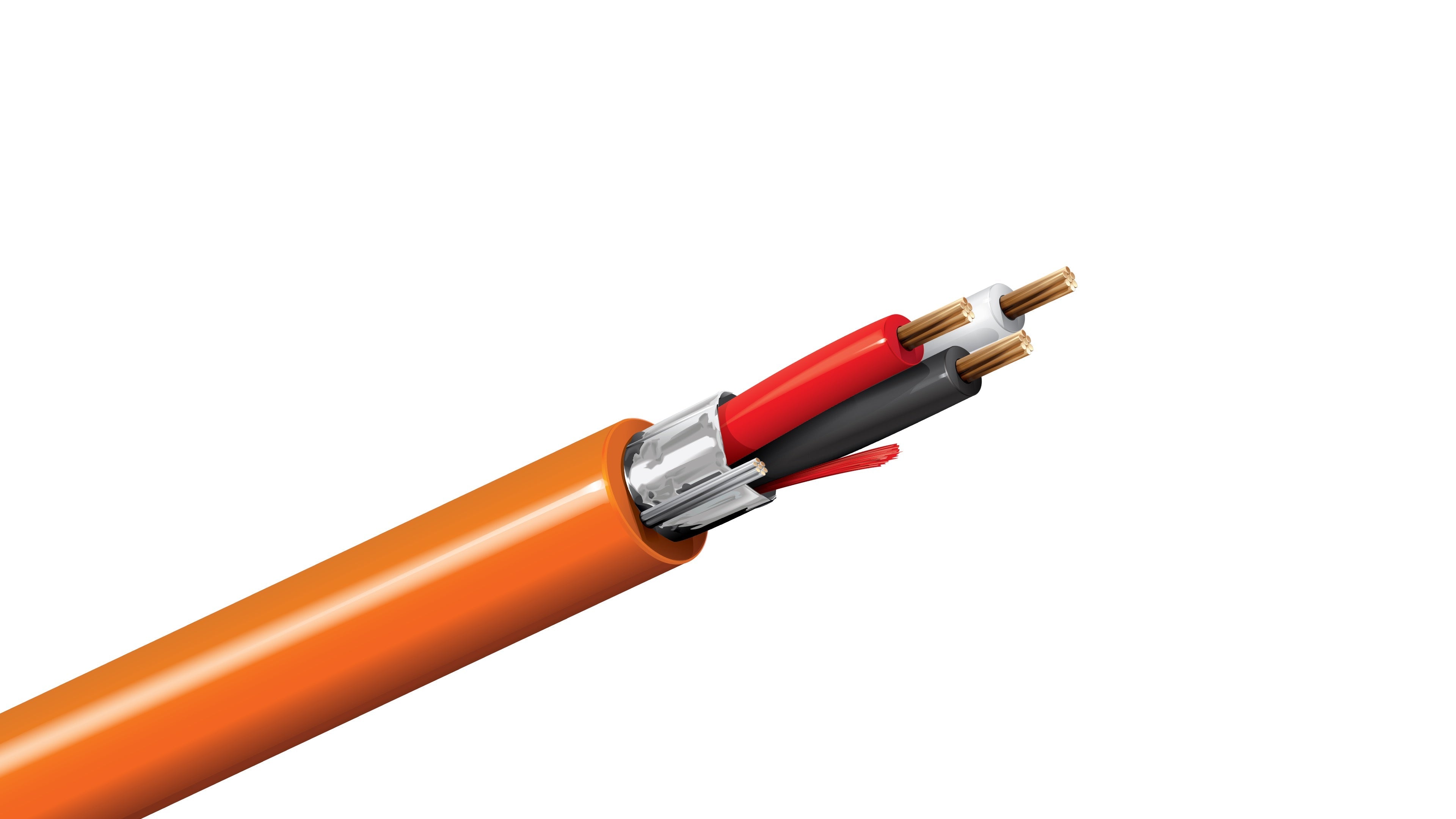 Belden 5301FE Cable, 18 AWG 3-Conductor Shielded, CMR Riser Rated, PVC Jacket, Commercial Audio and Control Wire.