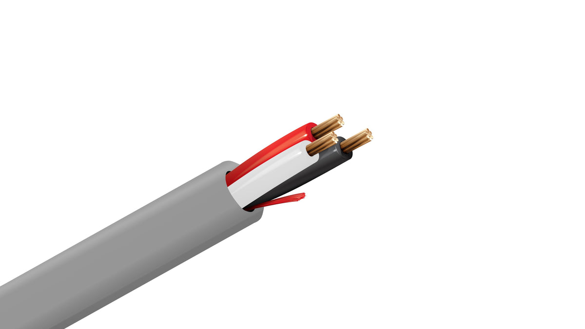 Belden 5301UE Control Cable, 3C 18 AWG Unshielded Stranded Bare Copper, 300V CMR Riser Rated Gray Multi-Wire Trunk.