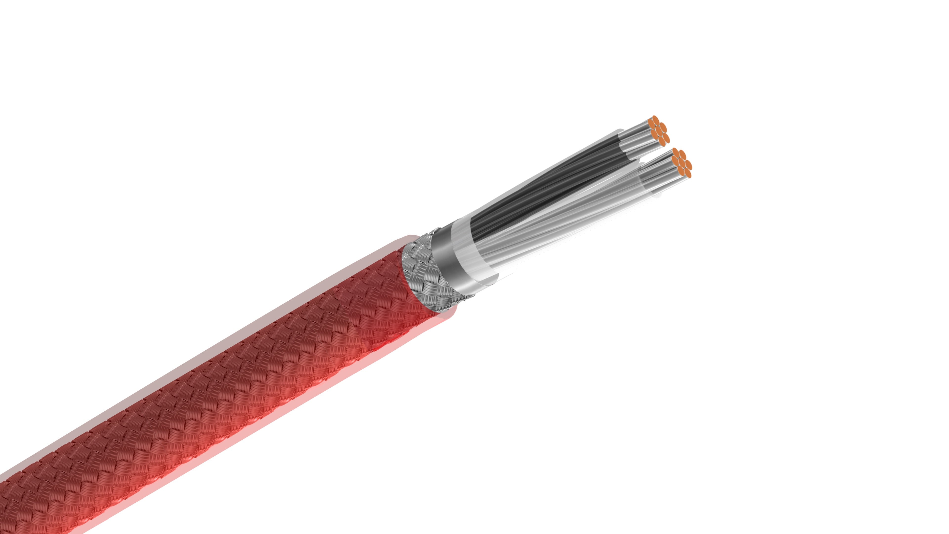 Belden 83602 Cable, 20 AWG 2-Conductor Shielded Pair, FEP Insulation and Jacket, 200°C High-Temp Instrumentation Cable.
